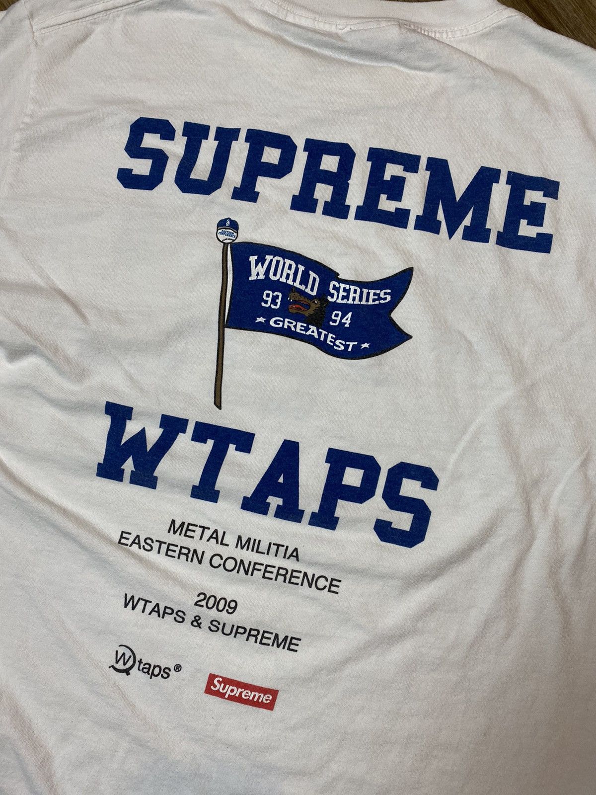 うらら　SUPREME WTAPS 2009 ベースボール　野球　Tee SUPREME WTAPS 2009 ベースボール box logo Tシャツ - メルカリ