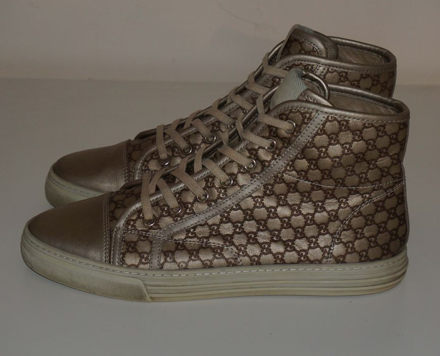 Gucci Military High Top GG 9.5 Monogram Sneakers GG-S0829-0002