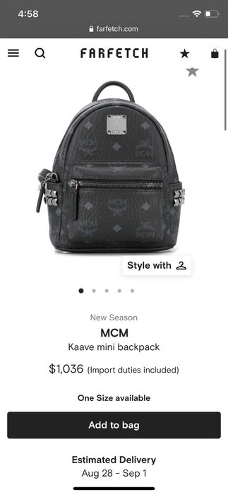 MCM Kaave mini backpack | Grailed