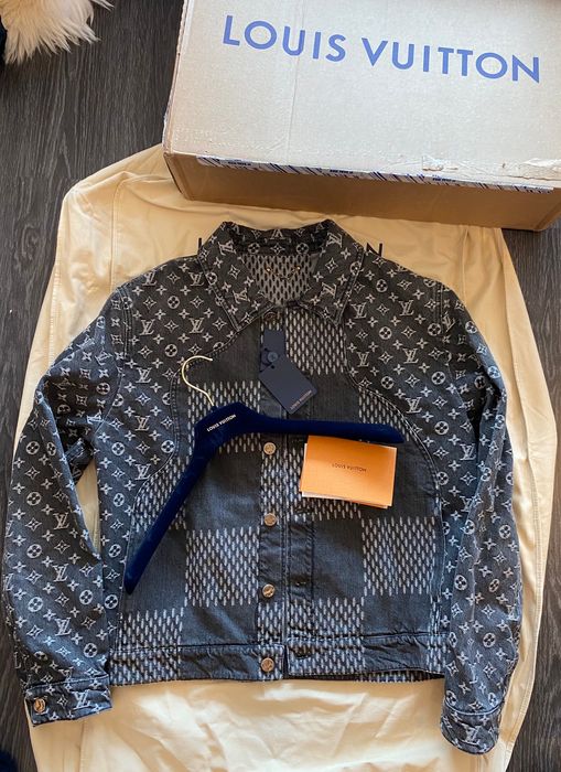 Louis Vuitton x Nigo Damier Denim Jacket Review #fyp #pandabuy #pandab, louisvuitton