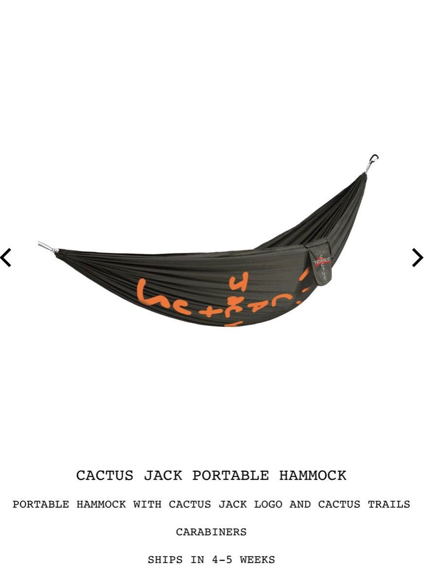 travis scott cactus jack hammock ハンモック Travis Scott Cactus Jack Portable Hammock - Olive