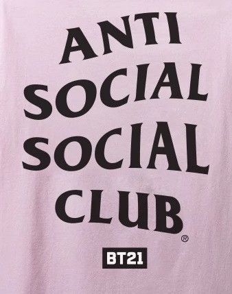 Anti Social Social Club × Other DS ASSC x BT21 What you need Pink Tee Bape kith kaws vlone Size US XS / EU 42 / 0 - 4 Thumbnail
