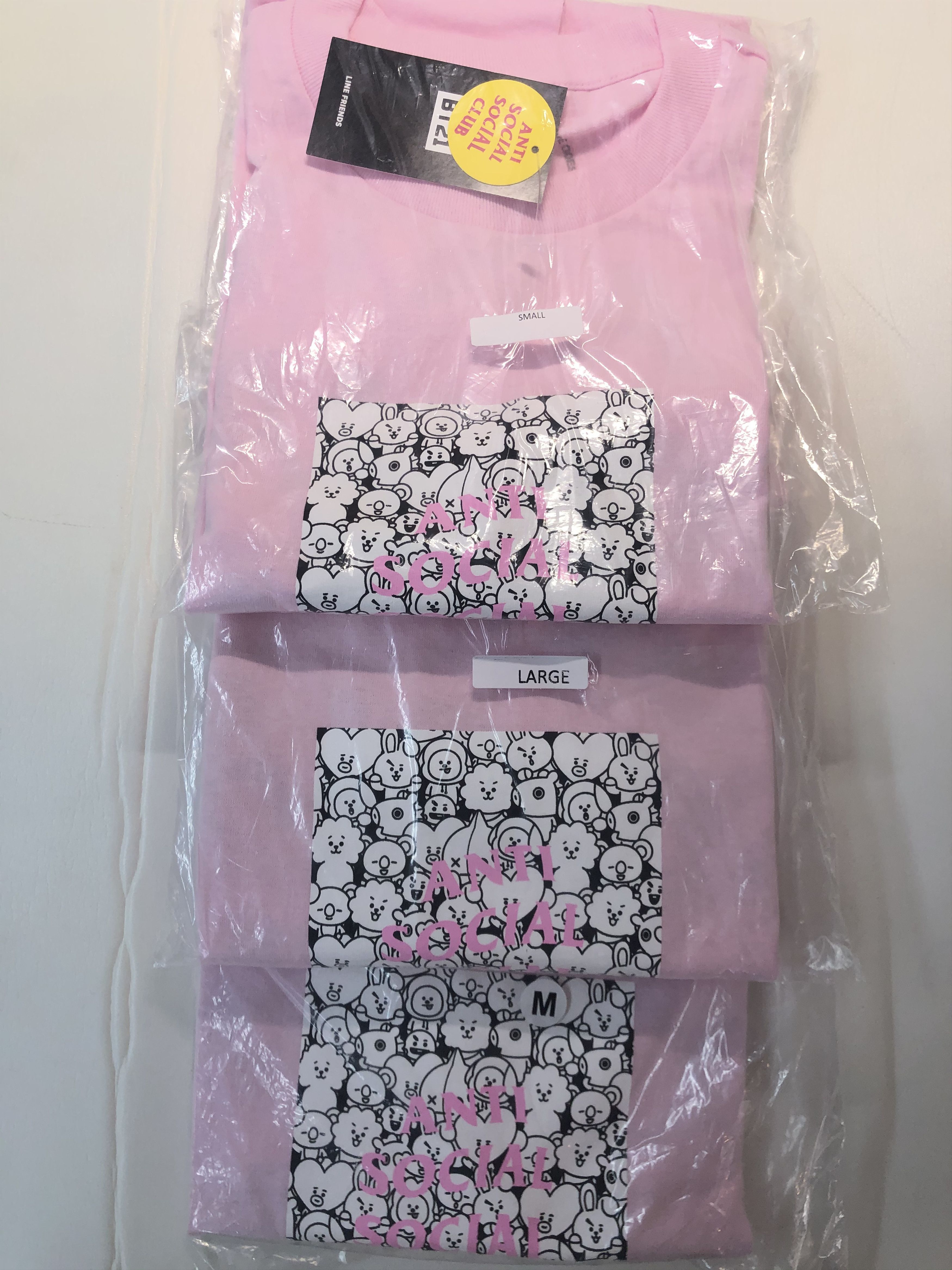 Anti Social Social Club × Other DS ASSC x BT21 What you need Pink Tee Bape kith kaws vlone Size US XS / EU 42 / 0 - 2 Thumbnail