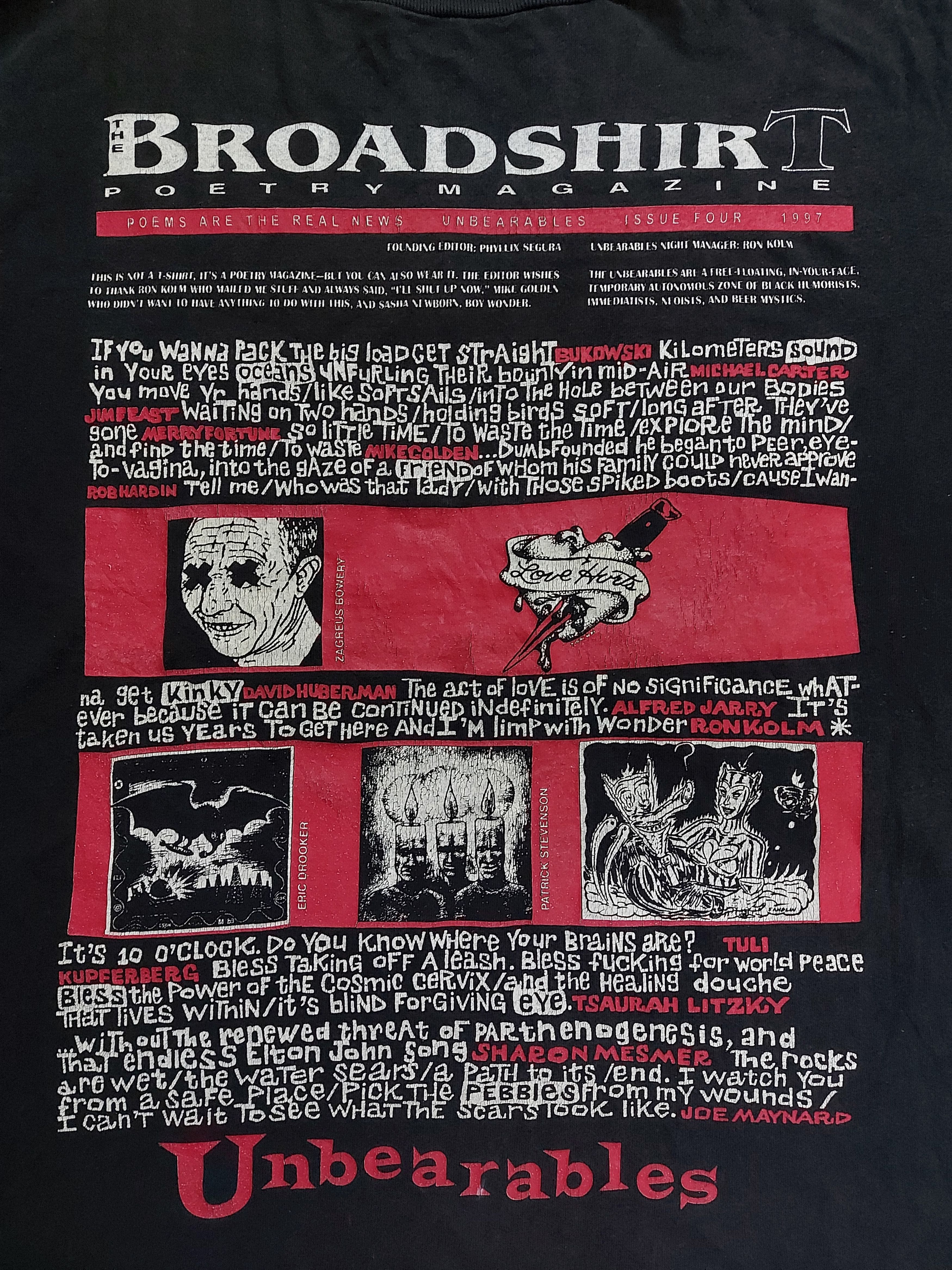 Vintage (B90) broadshirt poetry magazine Size US M / EU 48-50 / 2 - 2 Thumbnail