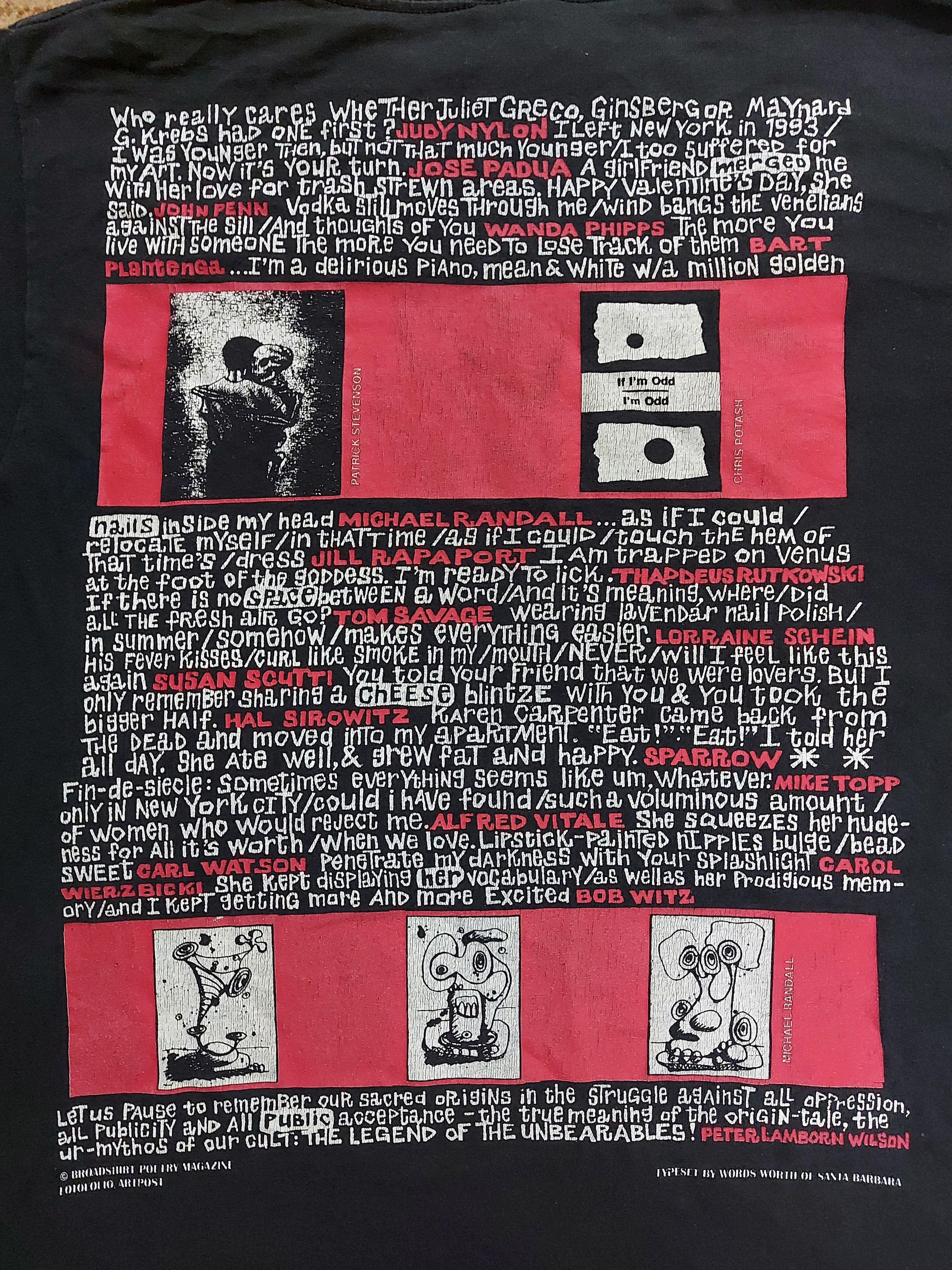 Vintage (B90) broadshirt poetry magazine Size US M / EU 48-50 / 2 - 5 Thumbnail