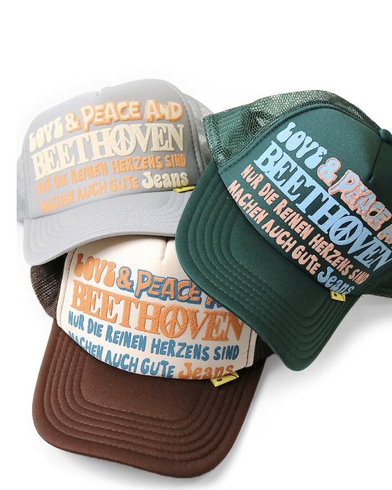 Kapital Kapital Kountry Trucker Hat Peace & Love and Beethoven