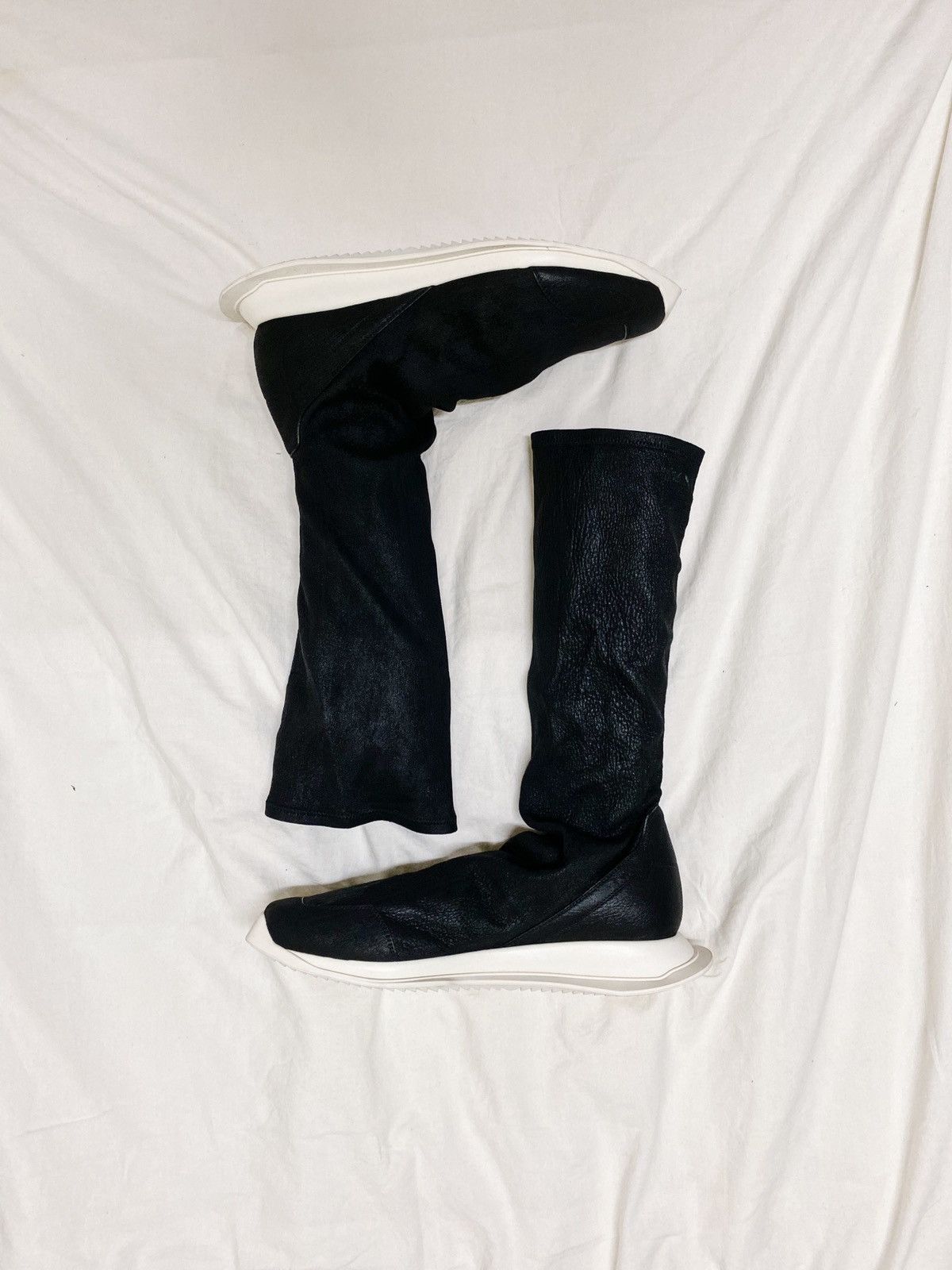 Rick Owens 18FW SISYPHUS OBLIQUE RUNNER STRETCH SOCK EU42.5 | Grailed