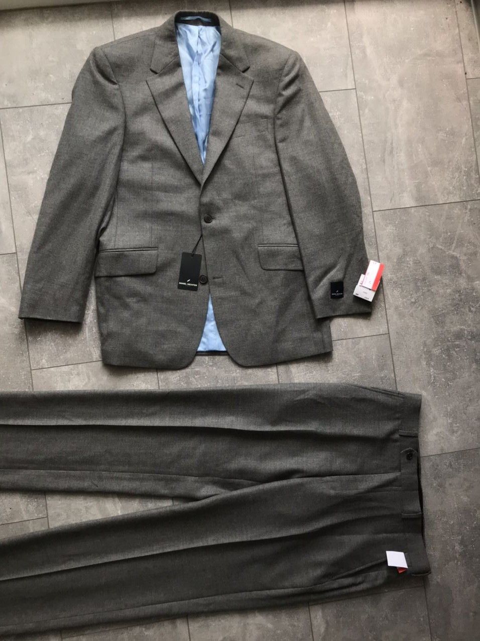 Daniel Hechter Daniel Hechter Paris new suit grey with tag's Size 50R - 3 Thumbnail