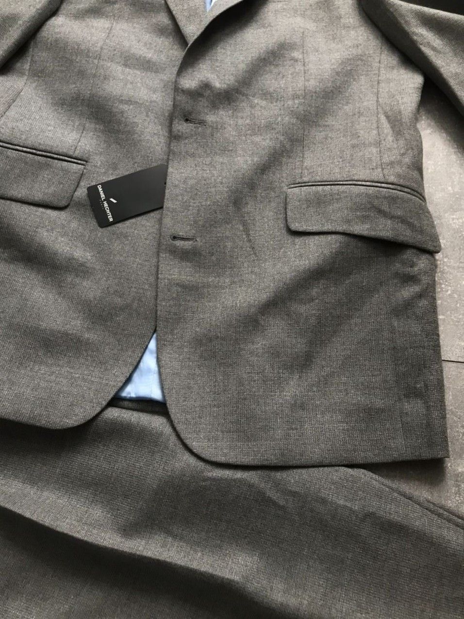 Daniel Hechter Daniel Hechter Paris new suit grey with tag's Size 50R - 7 Thumbnail
