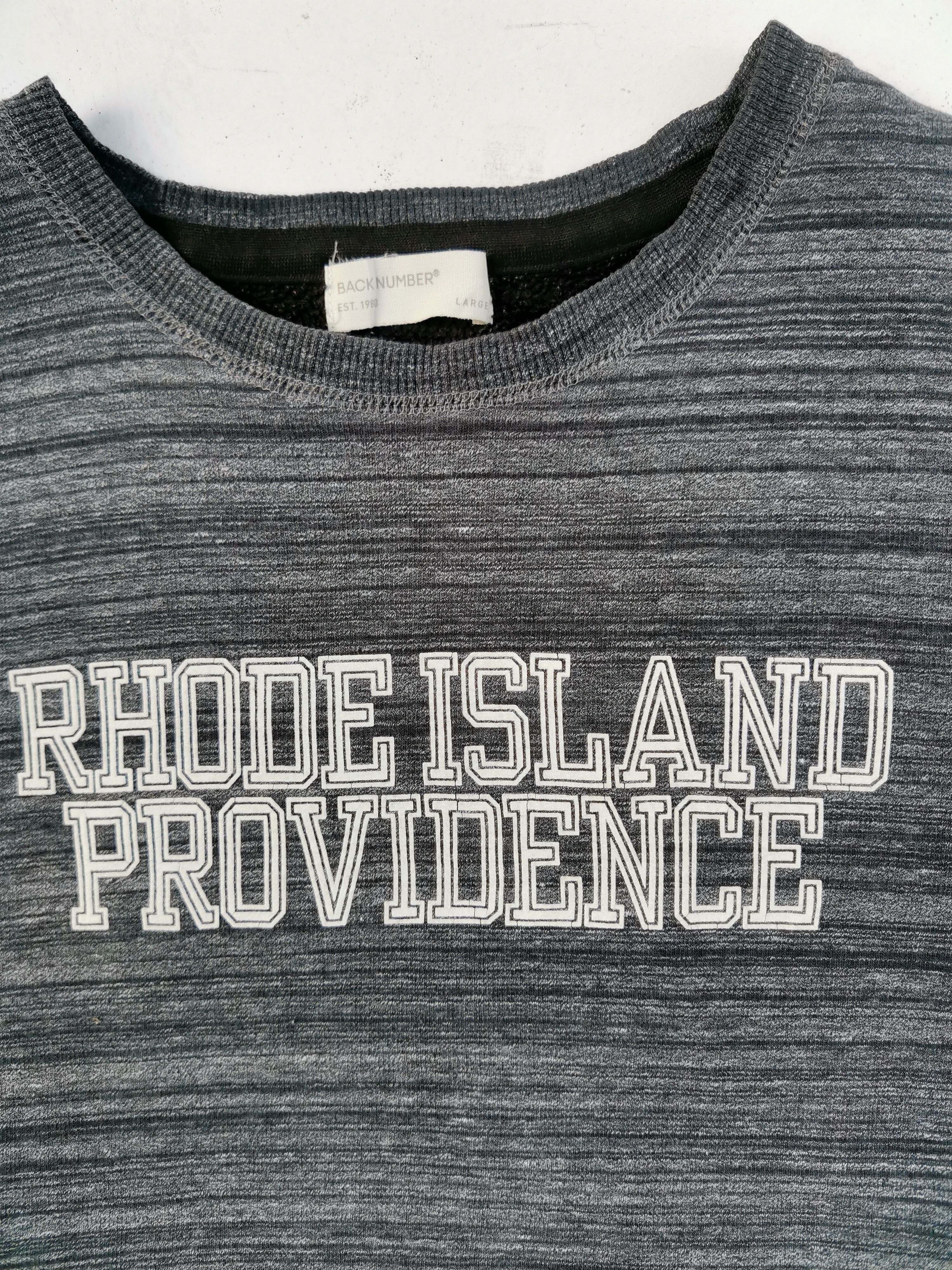 Japanese Brand Back Number: Rhode Island Providence Sweatshirt Size US L / EU 52-54 / 3 - 6 Thumbnail