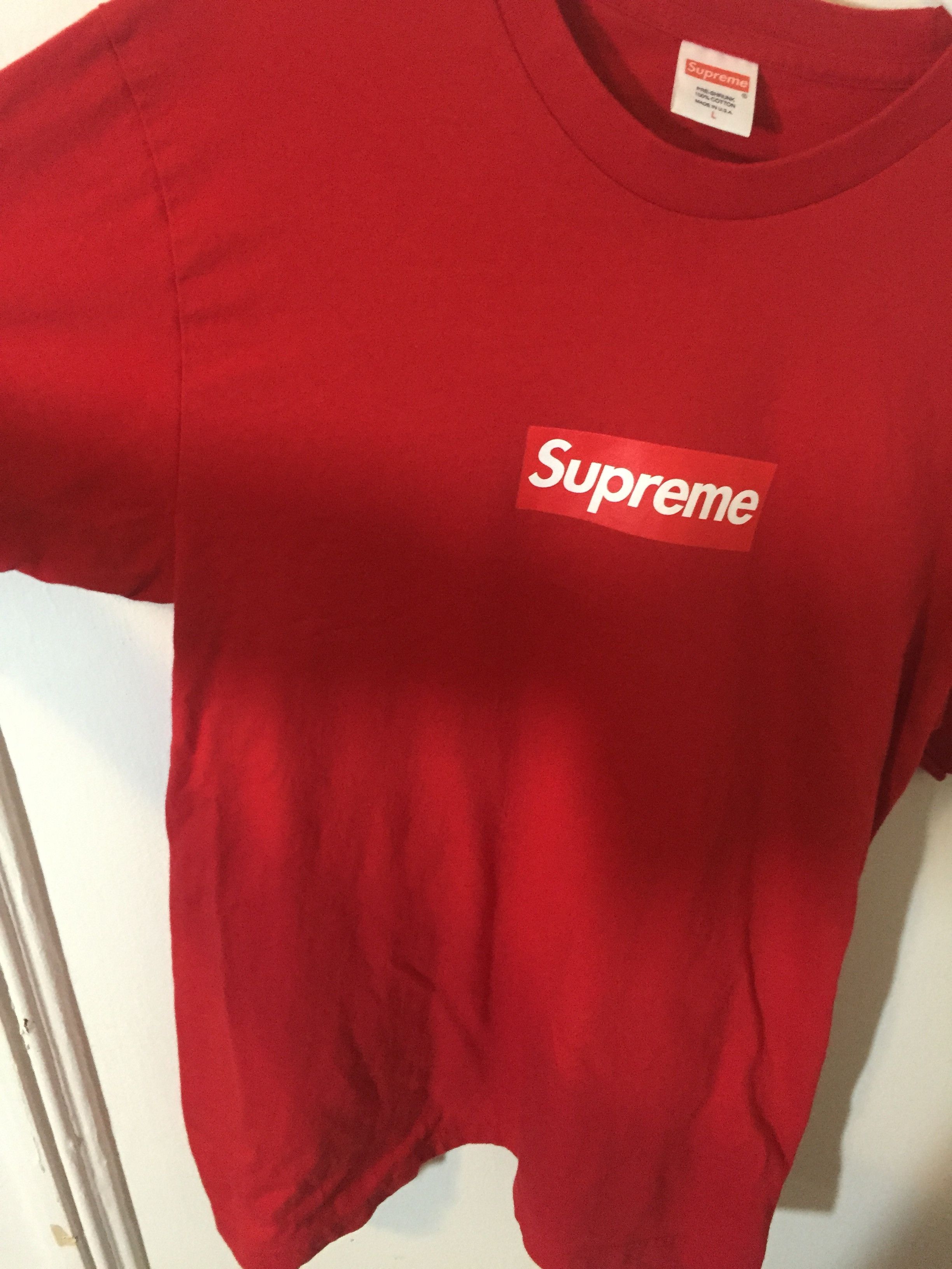 Supreme Red Supreme Box Logo Tee 20th Size US L / EU 52-54 / 3 - 3 Thumbnail