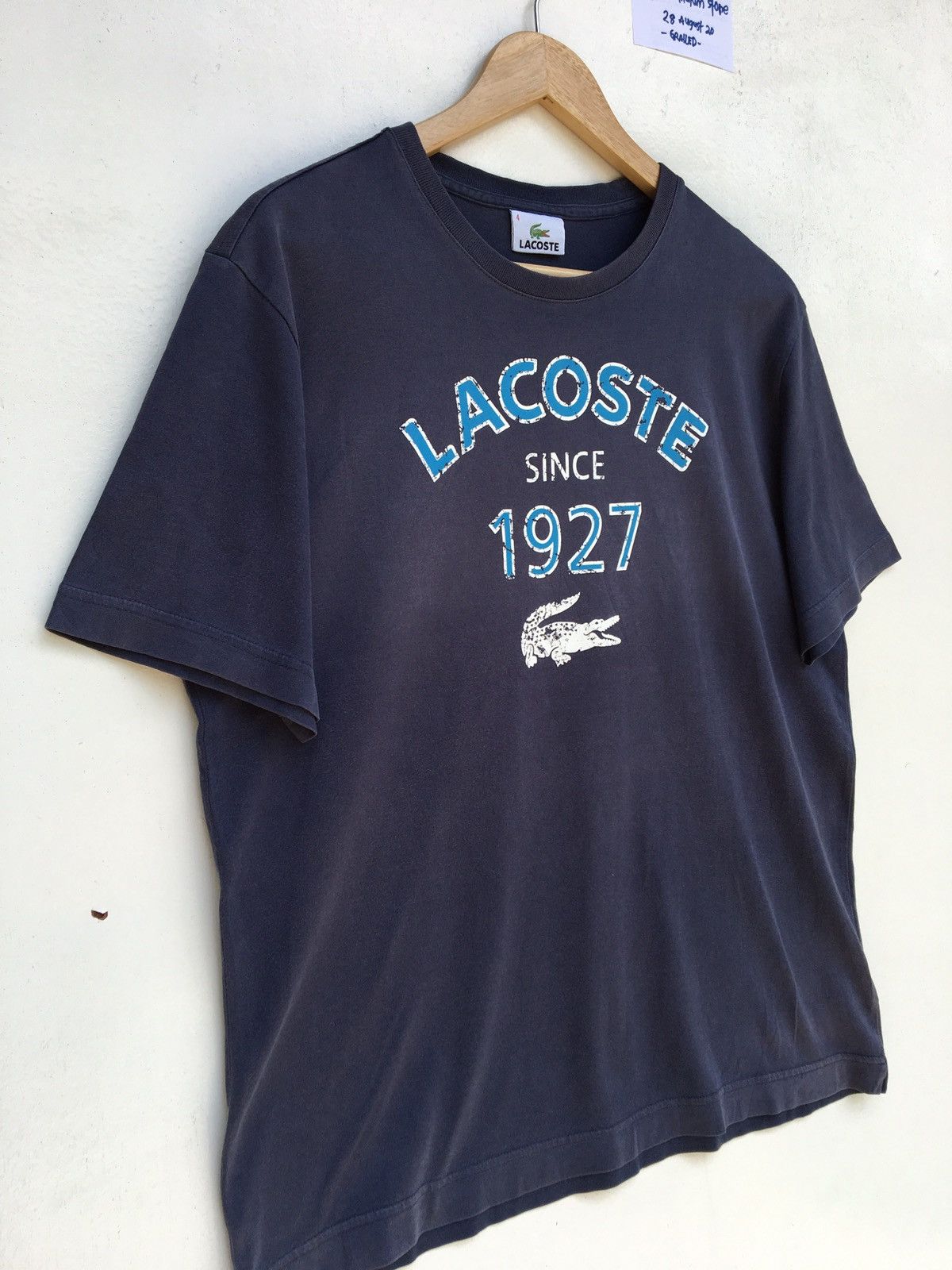 Lacoste Vintage Lacoste Spellout Tshirt Size US L / EU 52-54 / 3 - 2 Thumbnail