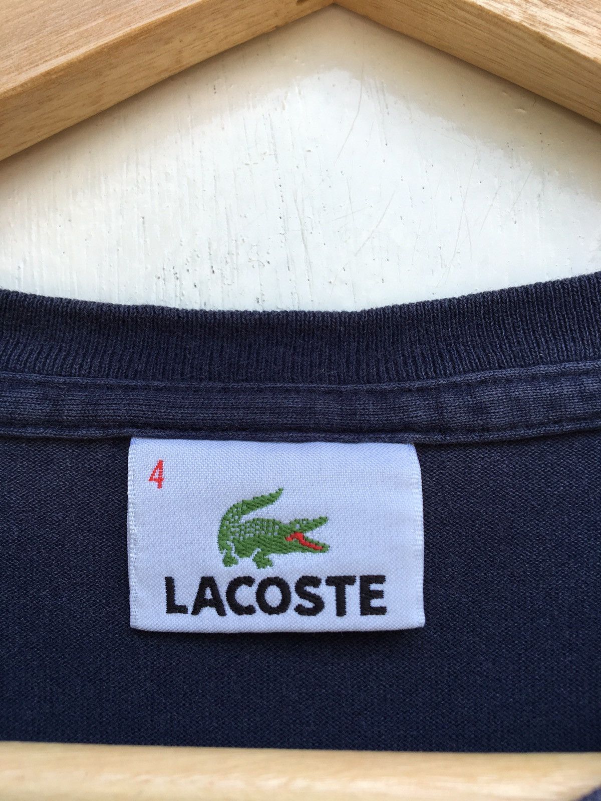 Lacoste Vintage Lacoste Spellout Tshirt Size US L / EU 52-54 / 3 - 6 Thumbnail