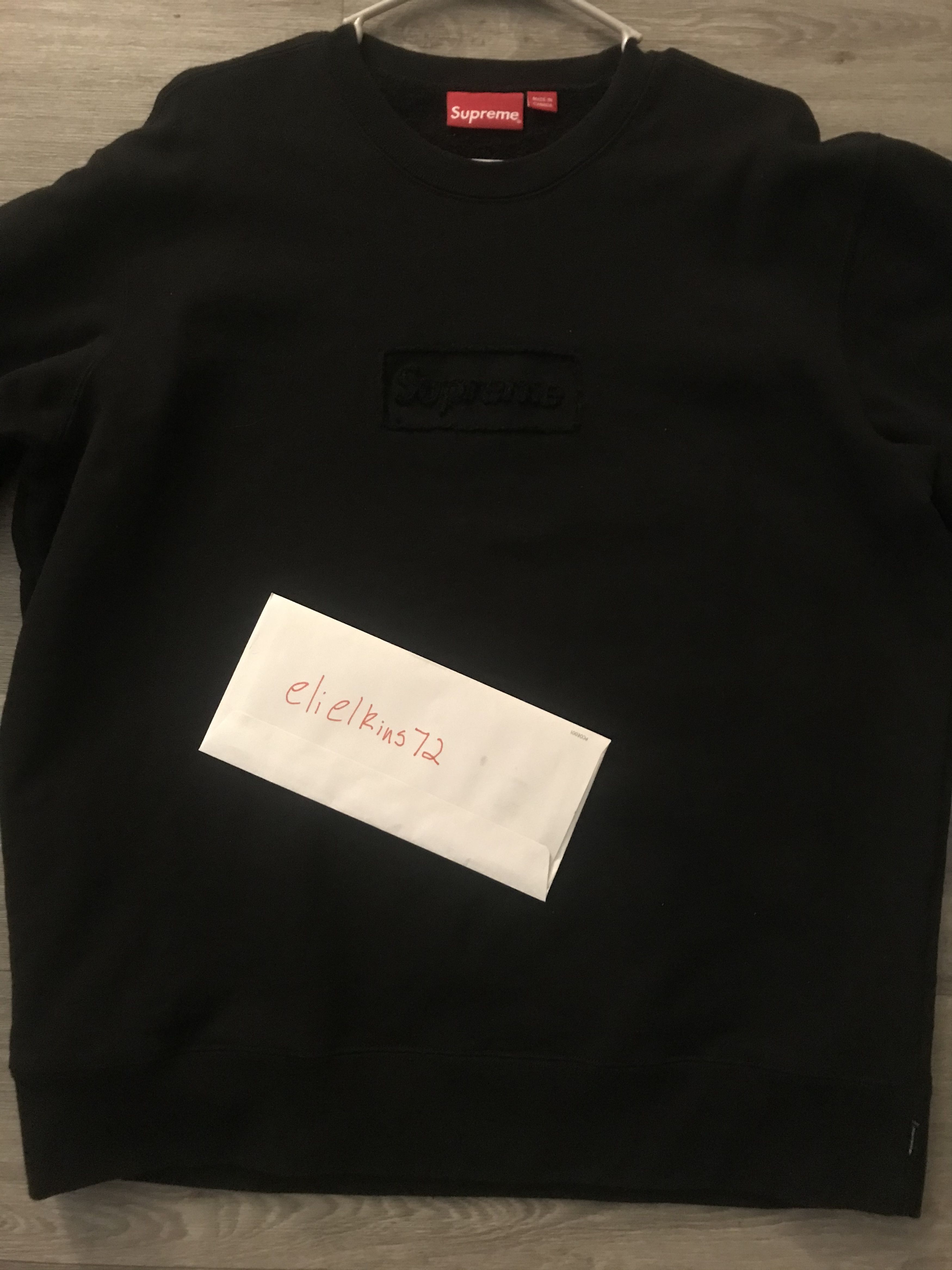 Supreme Supreme Cutout Logo Crewneck Size US L / EU 52-54 / 3 - 1 Thumbnail