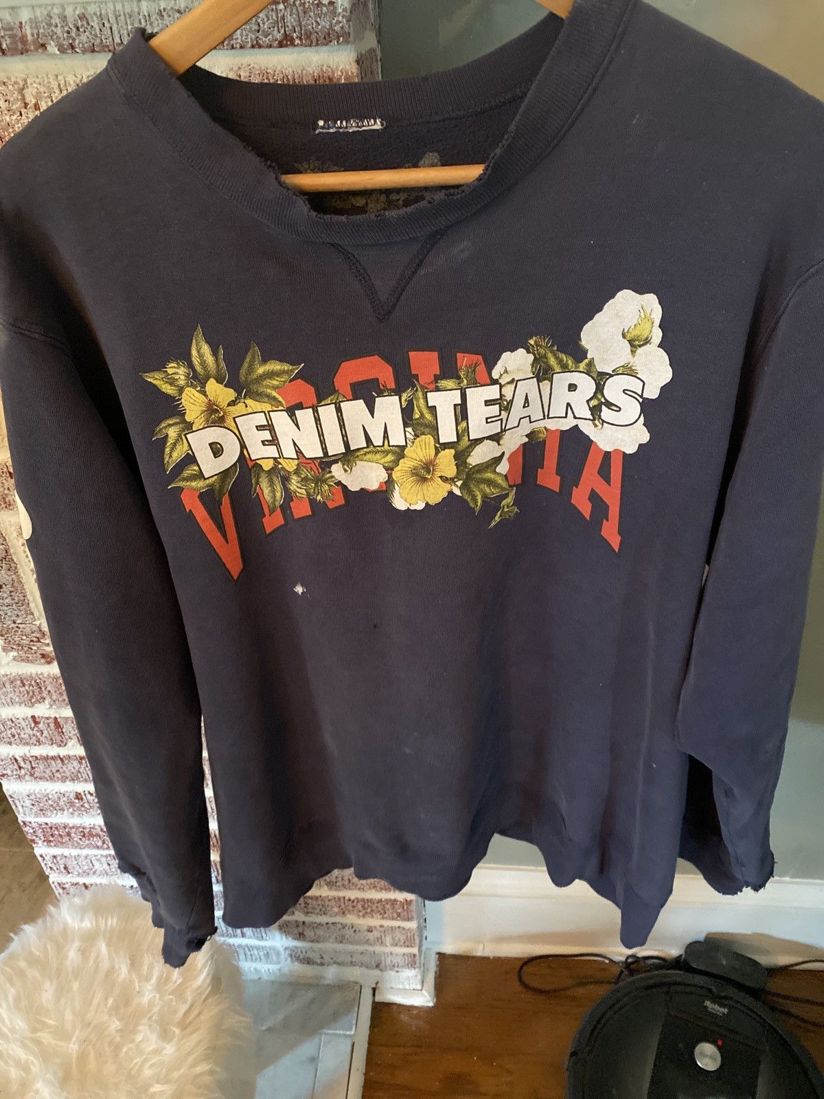 Champion Denim Tears 1619 Point Comfort Virgina Sweatshirt 1/1 sample Size US L / EU 52-54 / 3 - 1 Thumbnail
