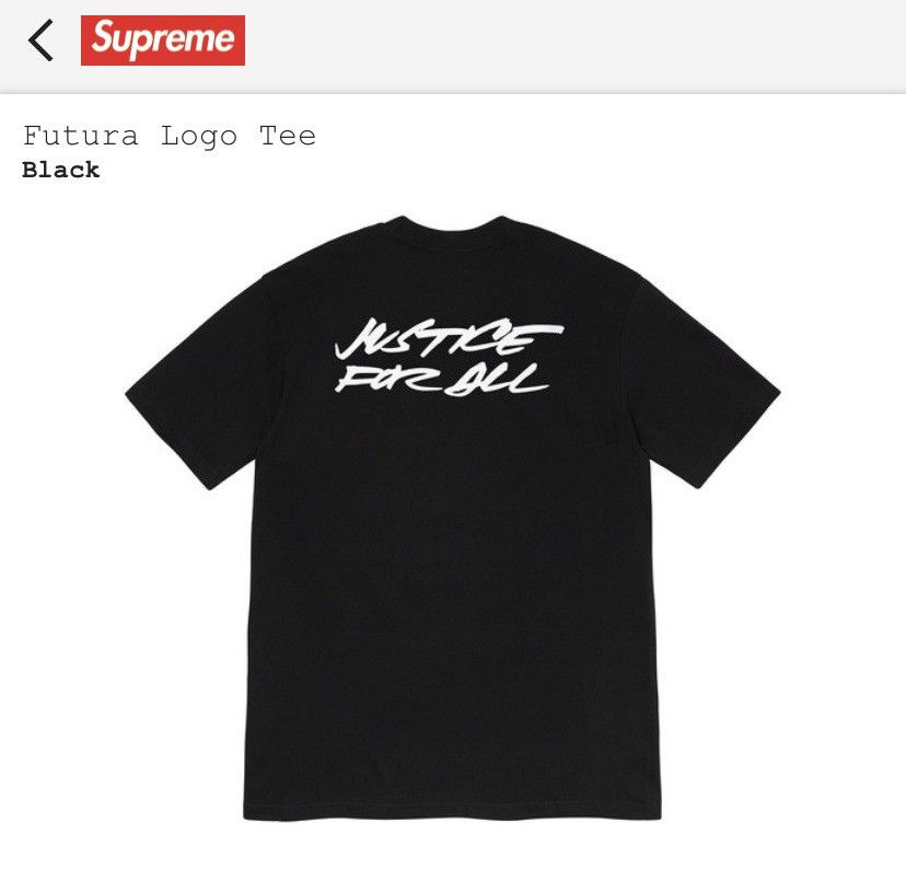 Supreme Supreme Futura Logo Tee Black XL Size US XL / EU 56 / 4 - 3 Thumbnail