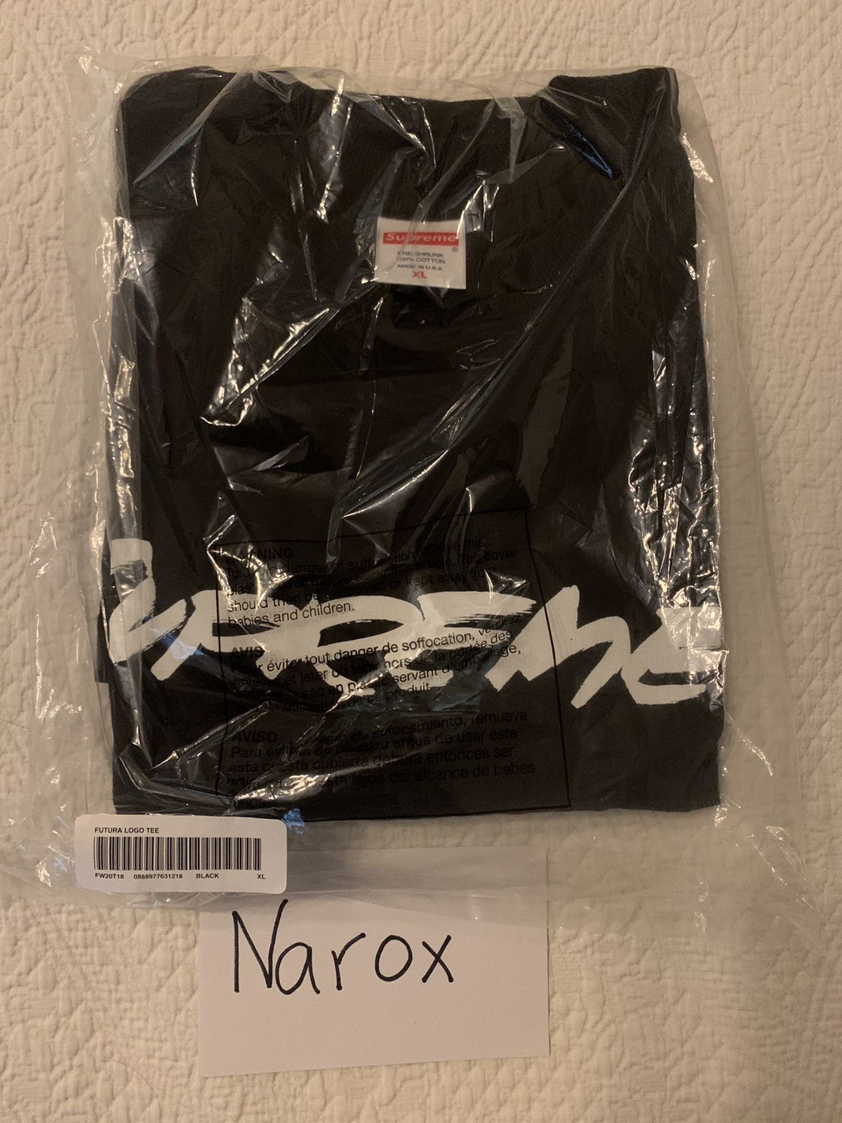 Supreme Supreme Futura Logo Tee Black XL Size US XL / EU 56 / 4 - 1 Thumbnail