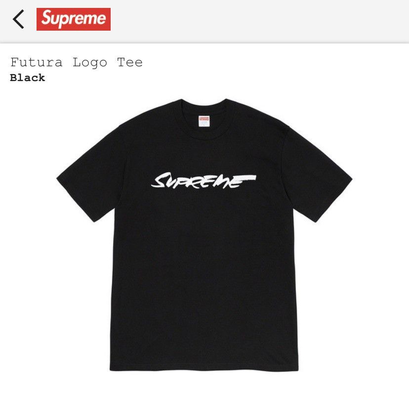 Supreme Supreme Futura Logo Tee Black XL Size US XL / EU 56 / 4 - 2 Thumbnail