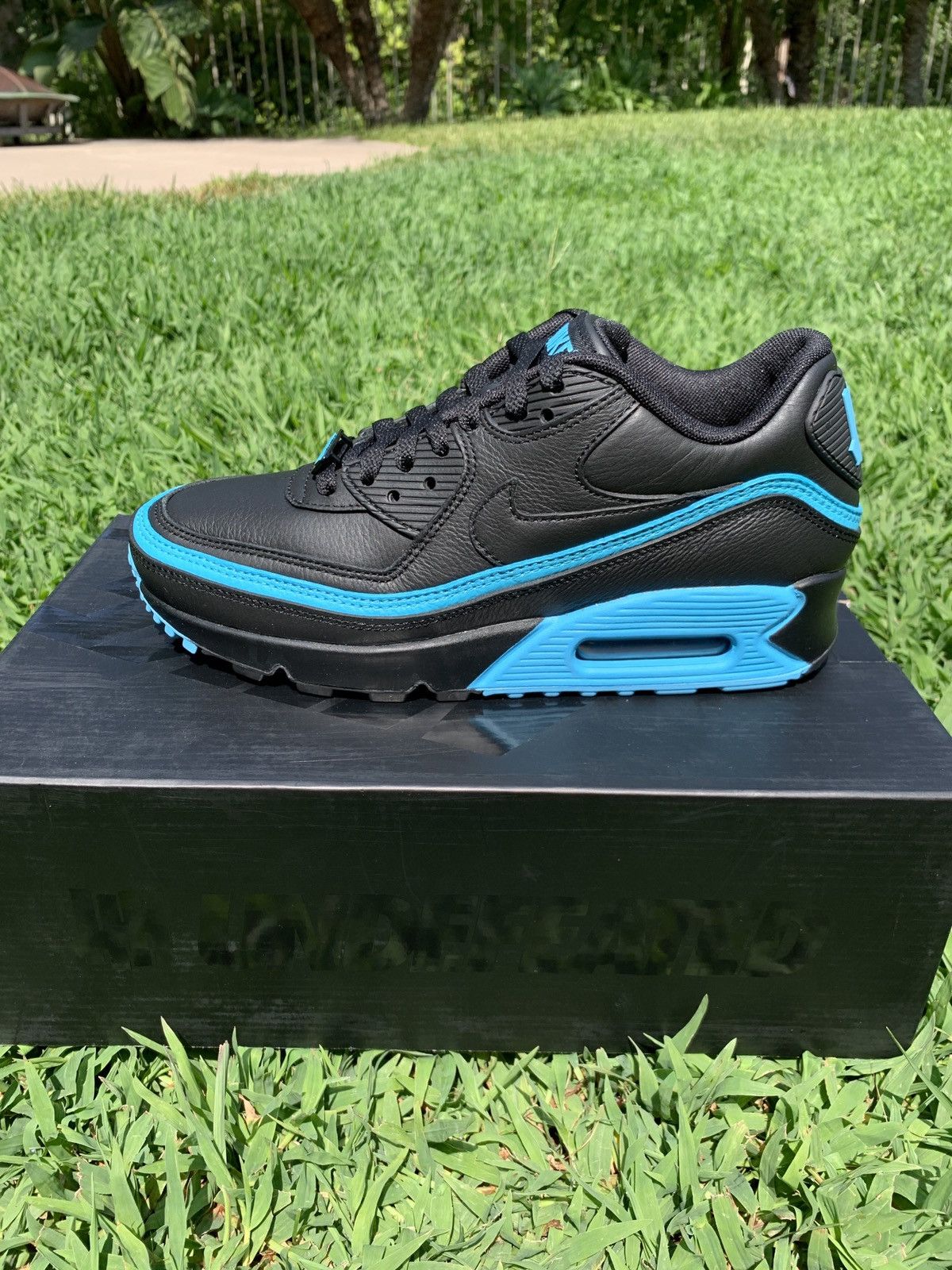 Nike UNDEFEATED X NIKE AIR MAX 90 BLACK BLUE FURY Grailed