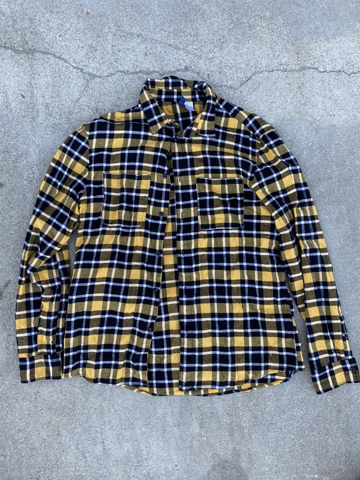 Divided Vintage Travis Scott black and yellow flannel Size US L / EU 52-54 / 3 - 1 Thumbnail