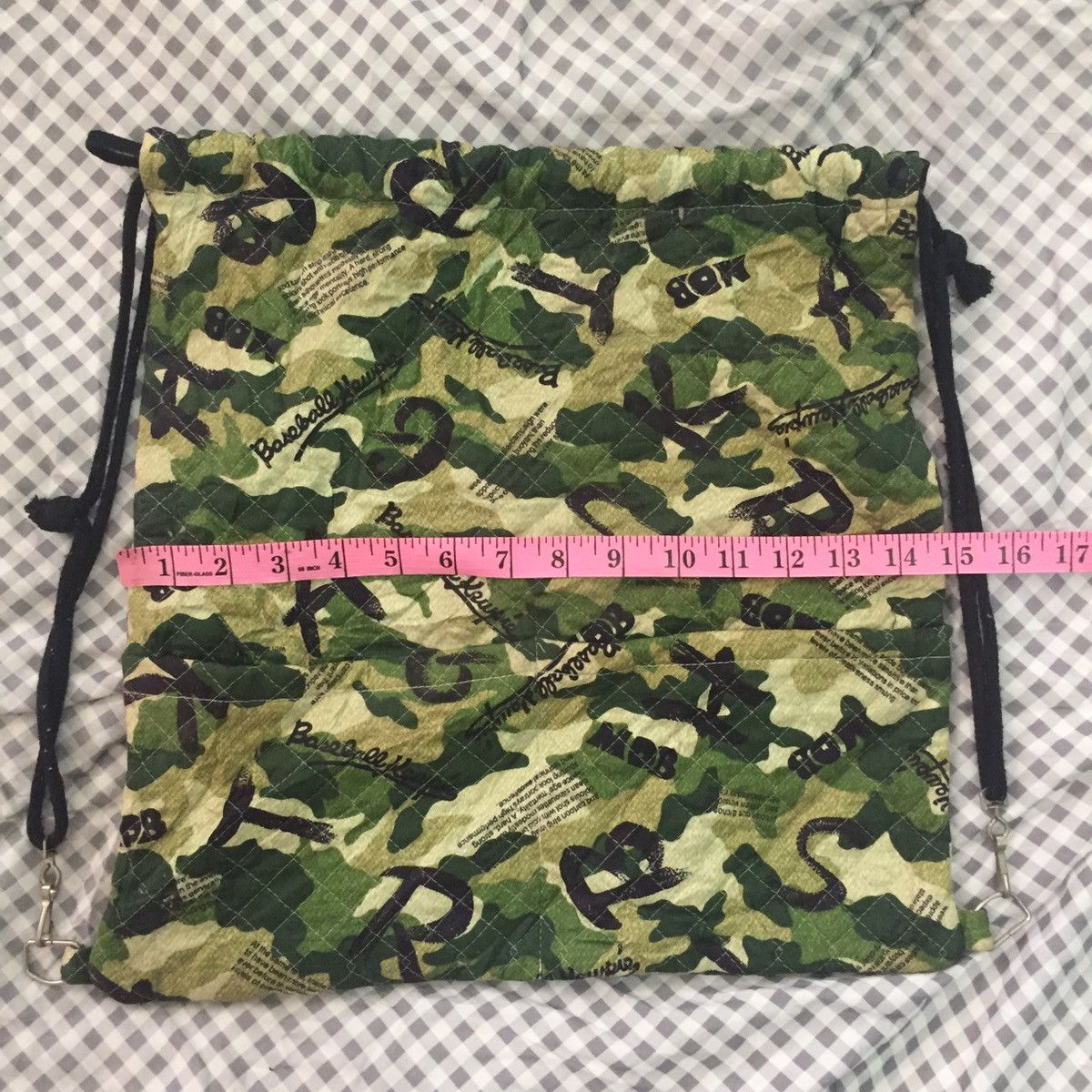 Japanese Brand Camo Drawstring Backpack Style Bag Size ONE SIZE - 11 Thumbnail