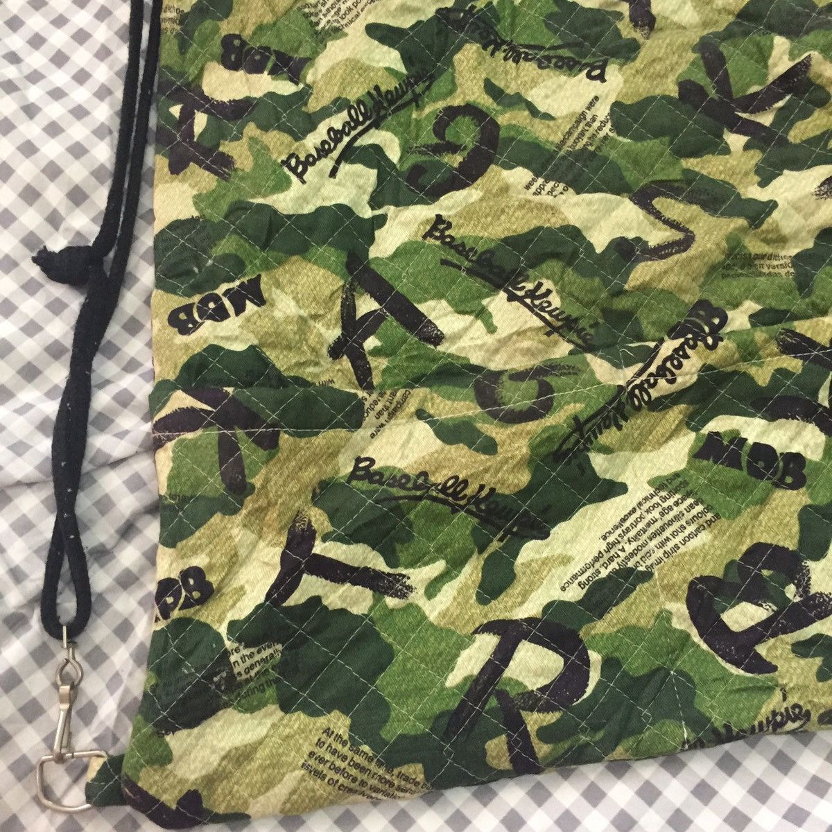 Japanese Brand Camo Drawstring Backpack Style Bag Size ONE SIZE - 6 Thumbnail