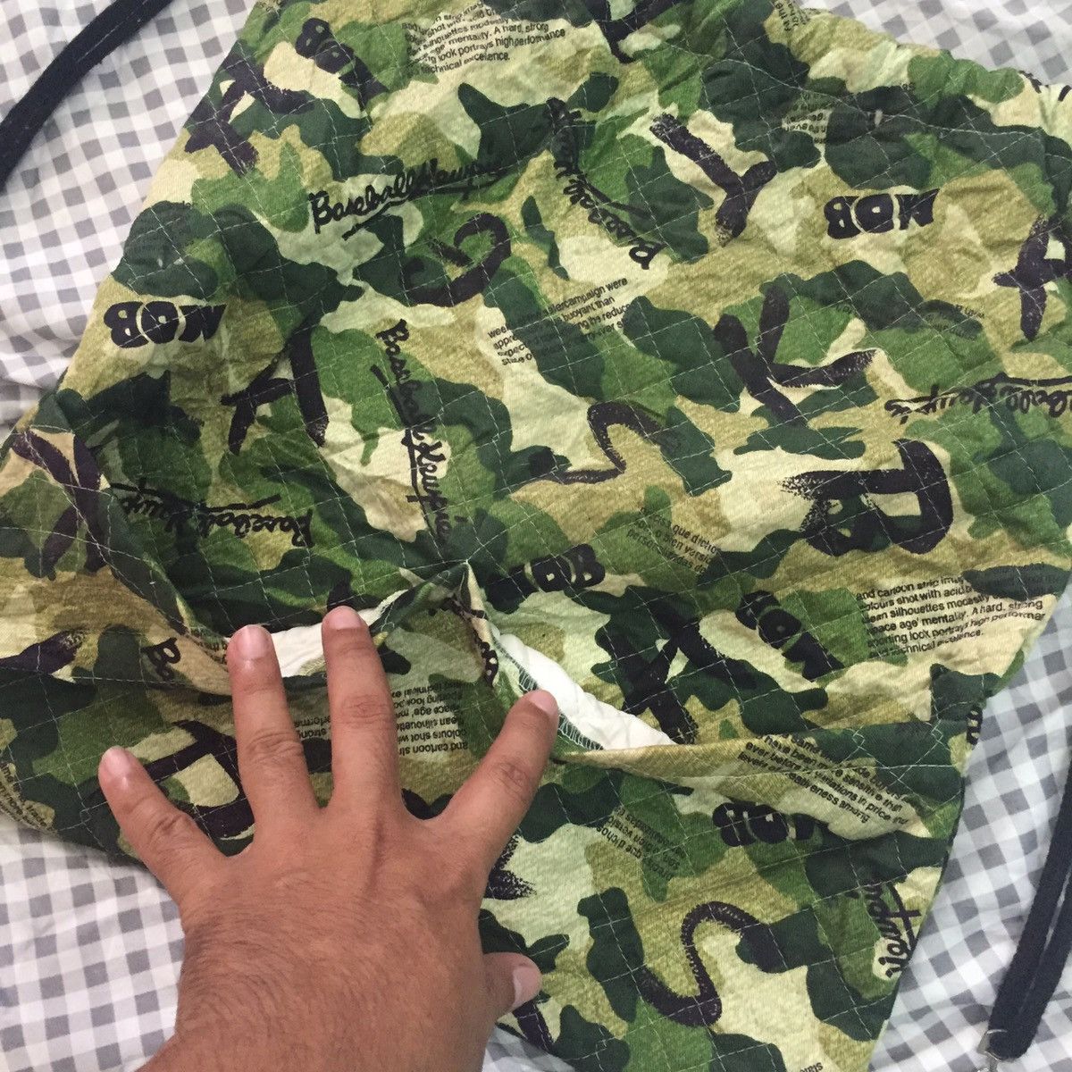 Japanese Brand Camo Drawstring Backpack Style Bag Size ONE SIZE - 4 Thumbnail