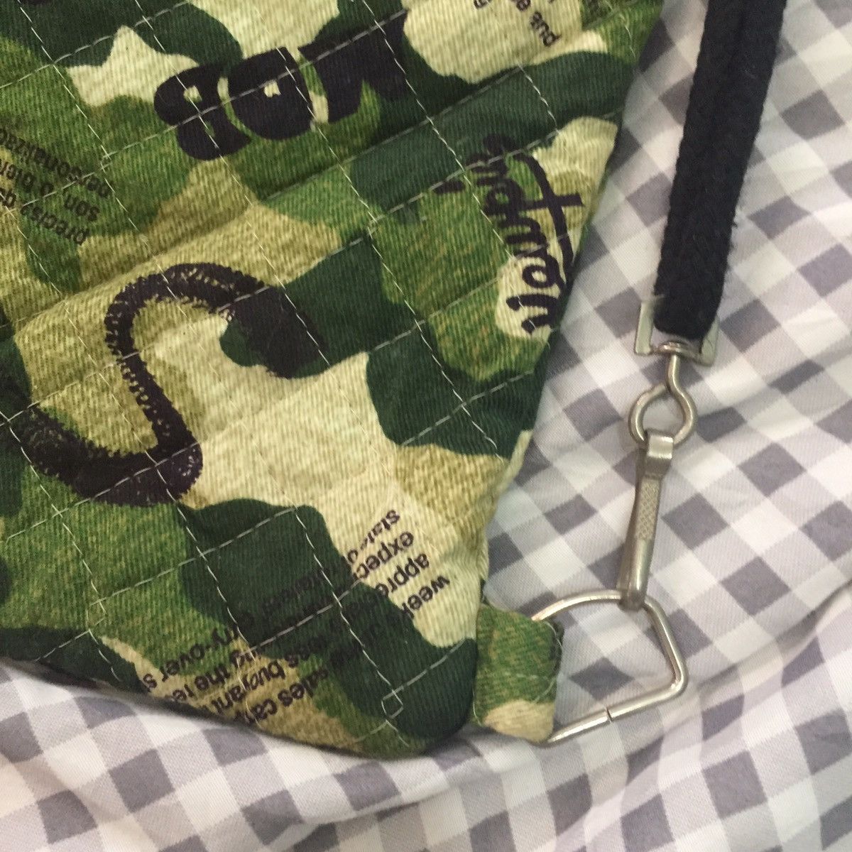 Japanese Brand Camo Drawstring Backpack Style Bag Size ONE SIZE - 5 Thumbnail