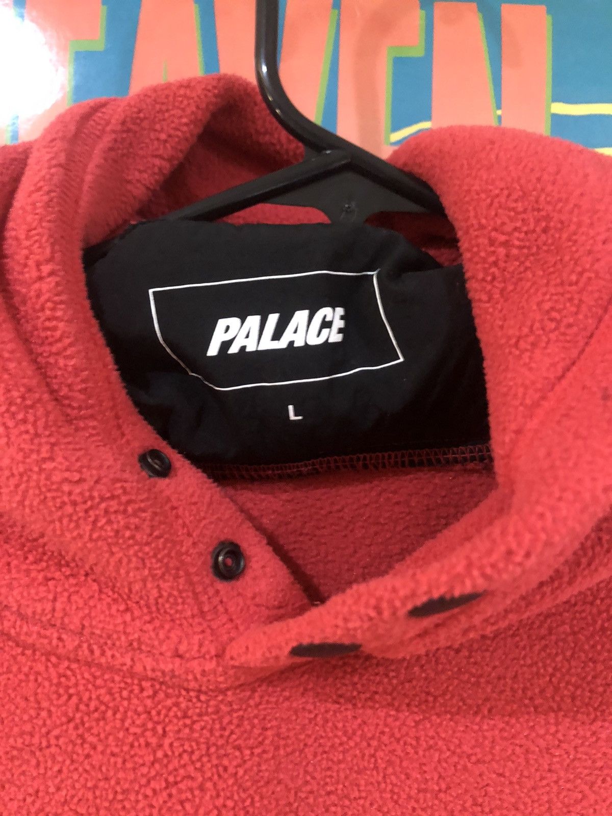 Palace × Polartec Palace Red Lazer Polartec Fleece Hoodie Size US L / EU 52-54 / 3 - 6 Thumbnail