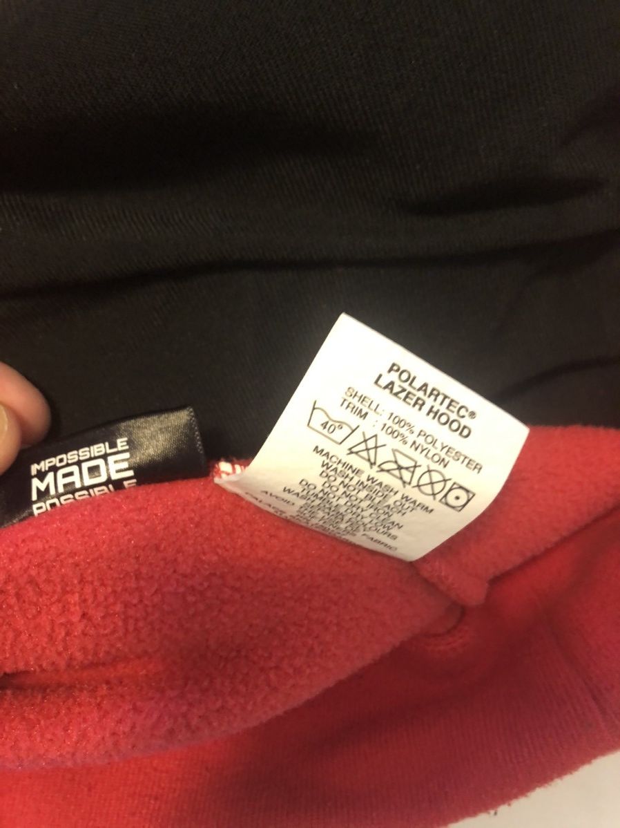Palace × Polartec Palace Red Lazer Polartec Fleece Hoodie Size US L / EU 52-54 / 3 - 8 Thumbnail