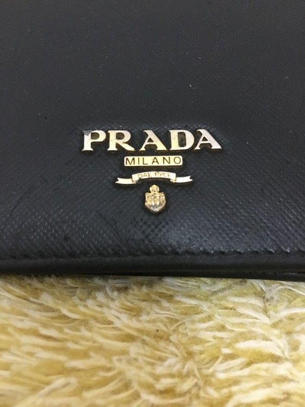 Prada Prada Leather Bifold Wallet Size ONE SIZE - 4 Thumbnail