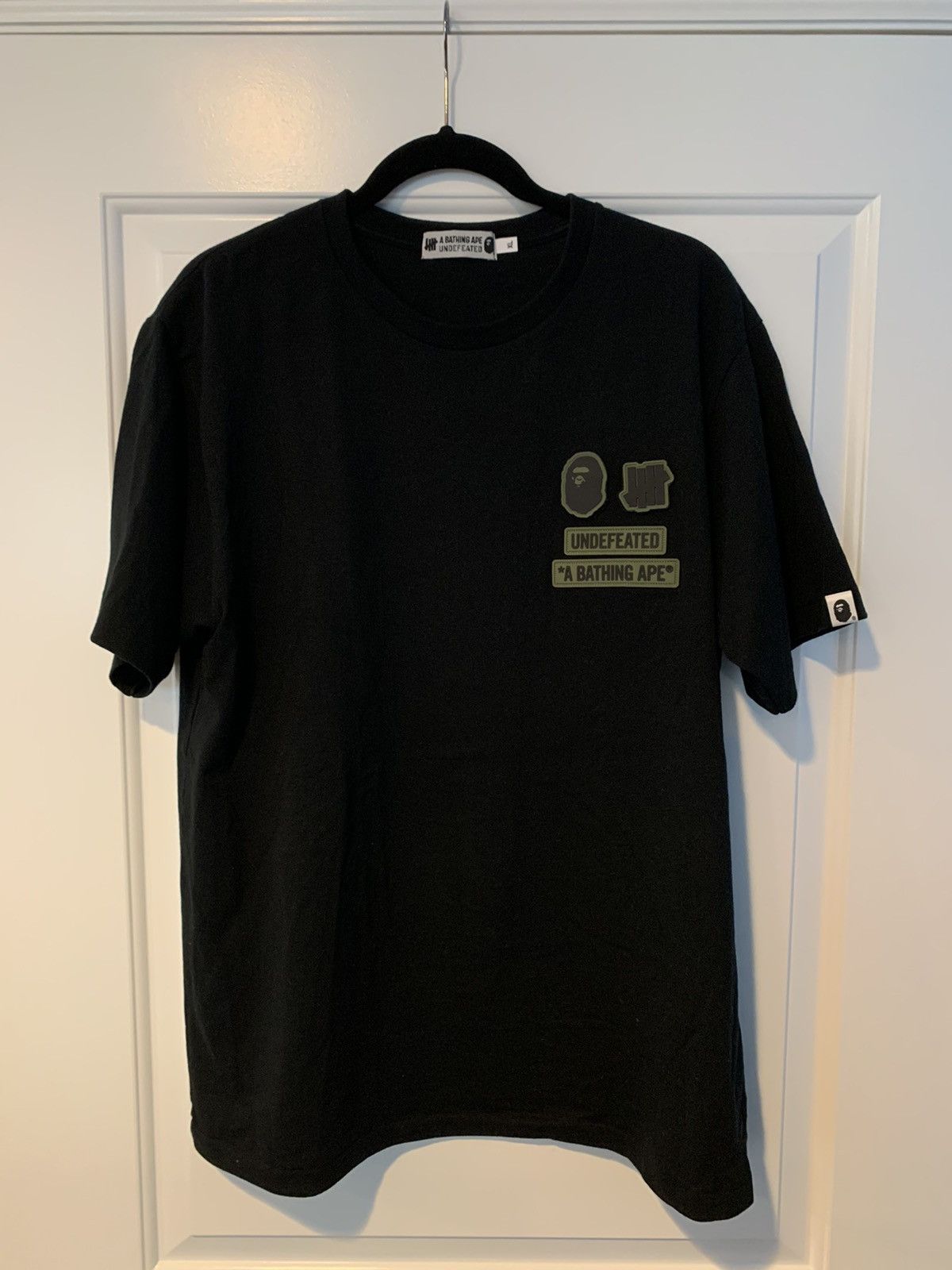 Bape × Undefeated Bape x Undefeated Velcro Patch Tee | Grailed