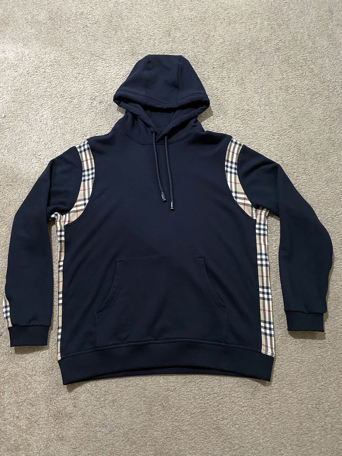 Burberry Burberry Fairhall Check Panel Hoodie | Grailed