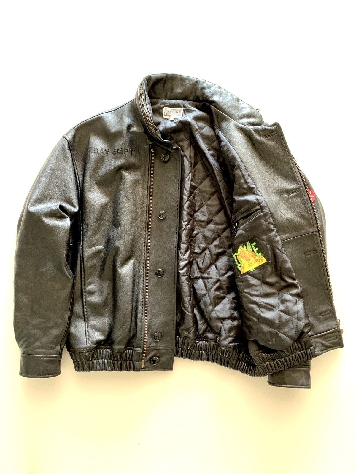 Cav Empt Cav Empt C.R Leather Jacket | Grailed