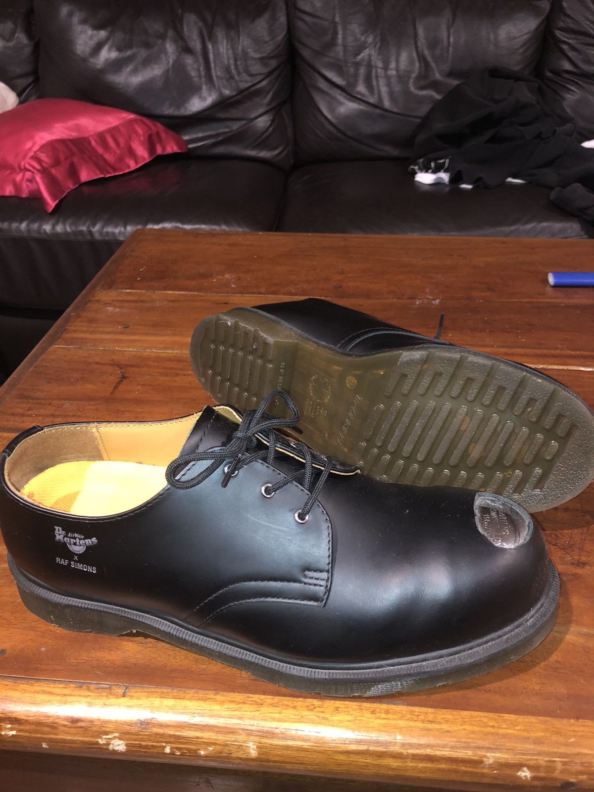 Raf Simons x Dr. Martens Asymmetric Cut-Out Steel Toe Derby