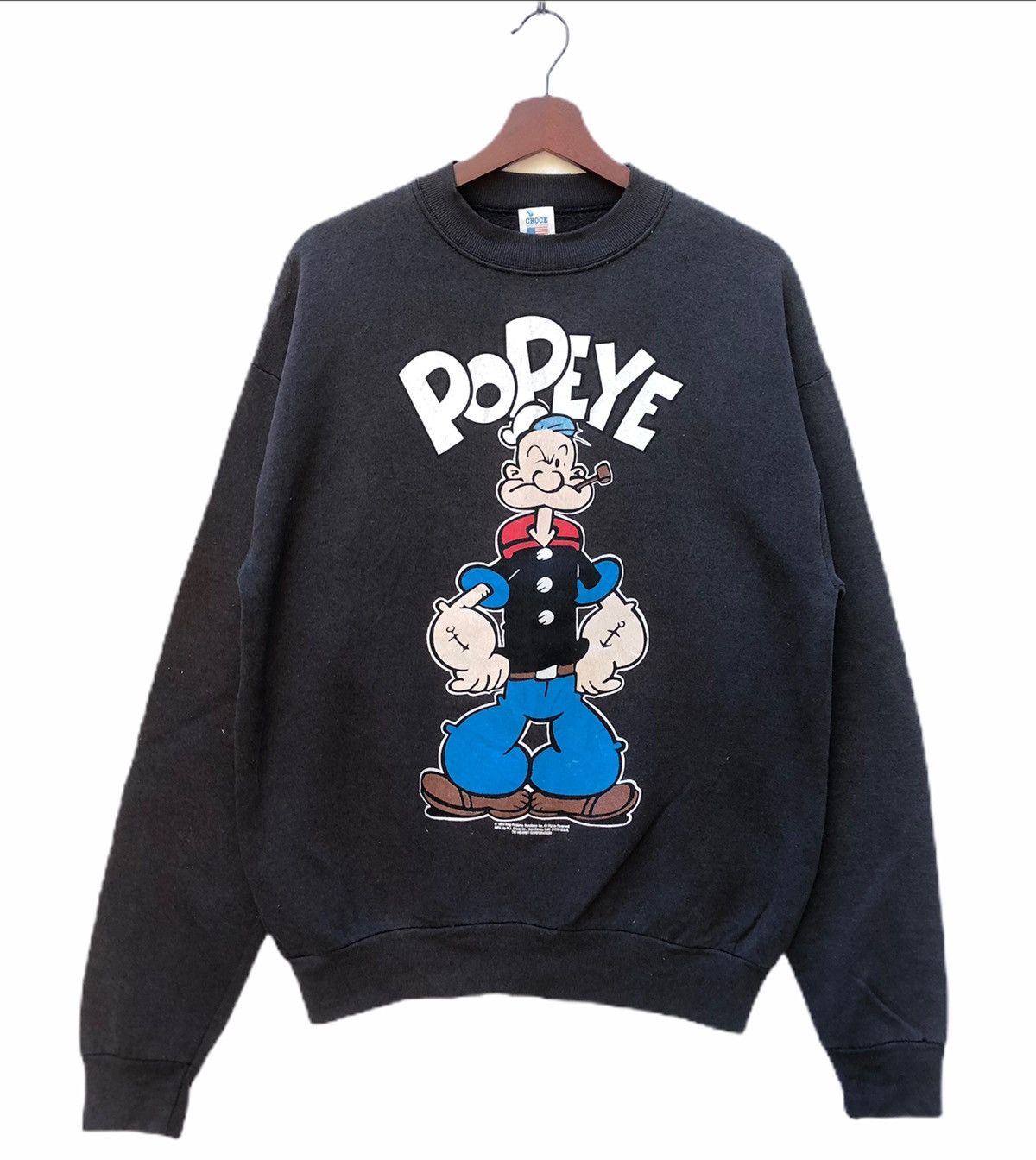 Disney Vintage 90s Popeye Cartoon Crewneck Size US L / EU 52-54 / 3 - 1 Thumbnail