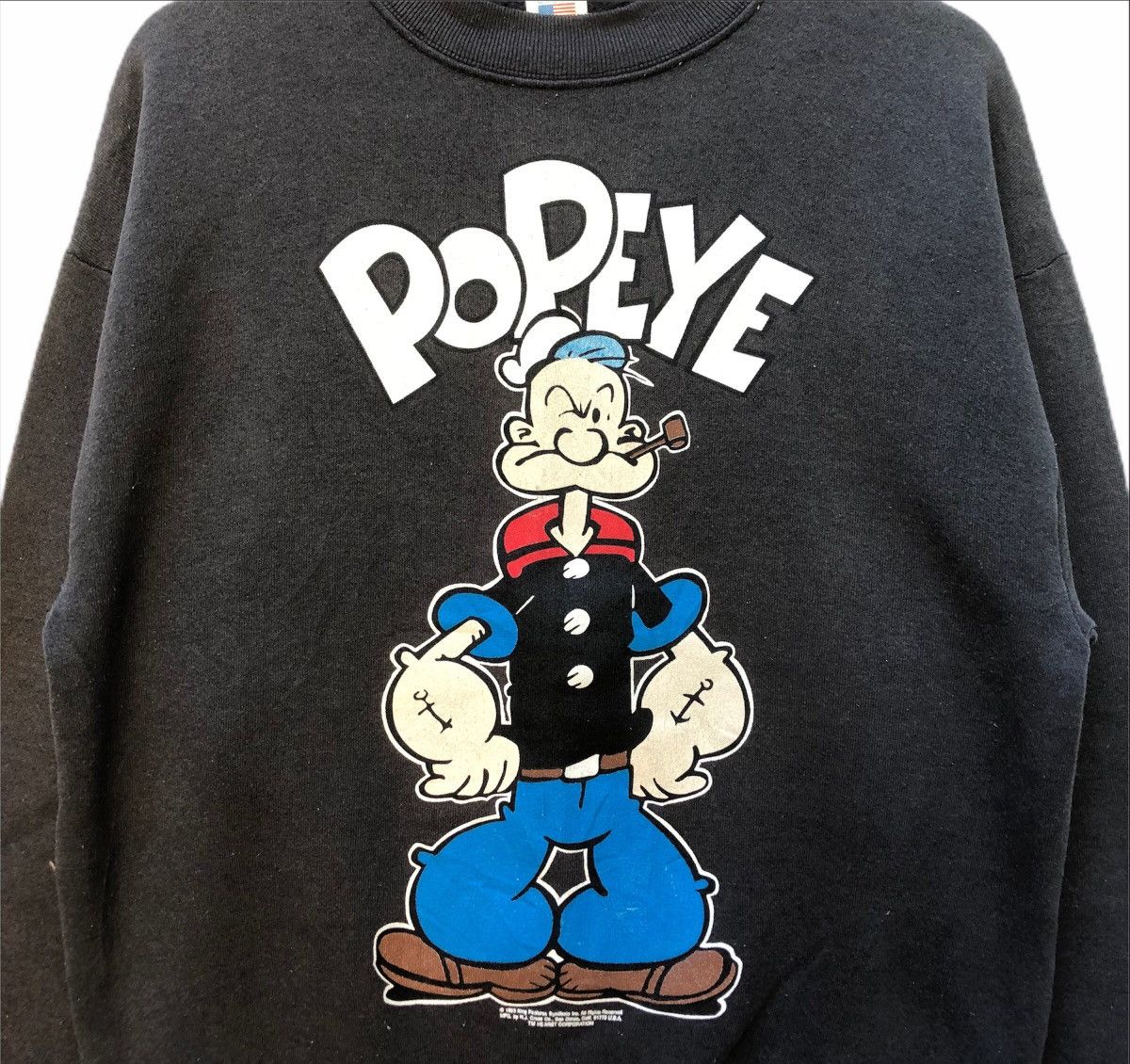 Disney Vintage 90s Popeye Cartoon Crewneck Size US L / EU 52-54 / 3 - 2 Thumbnail