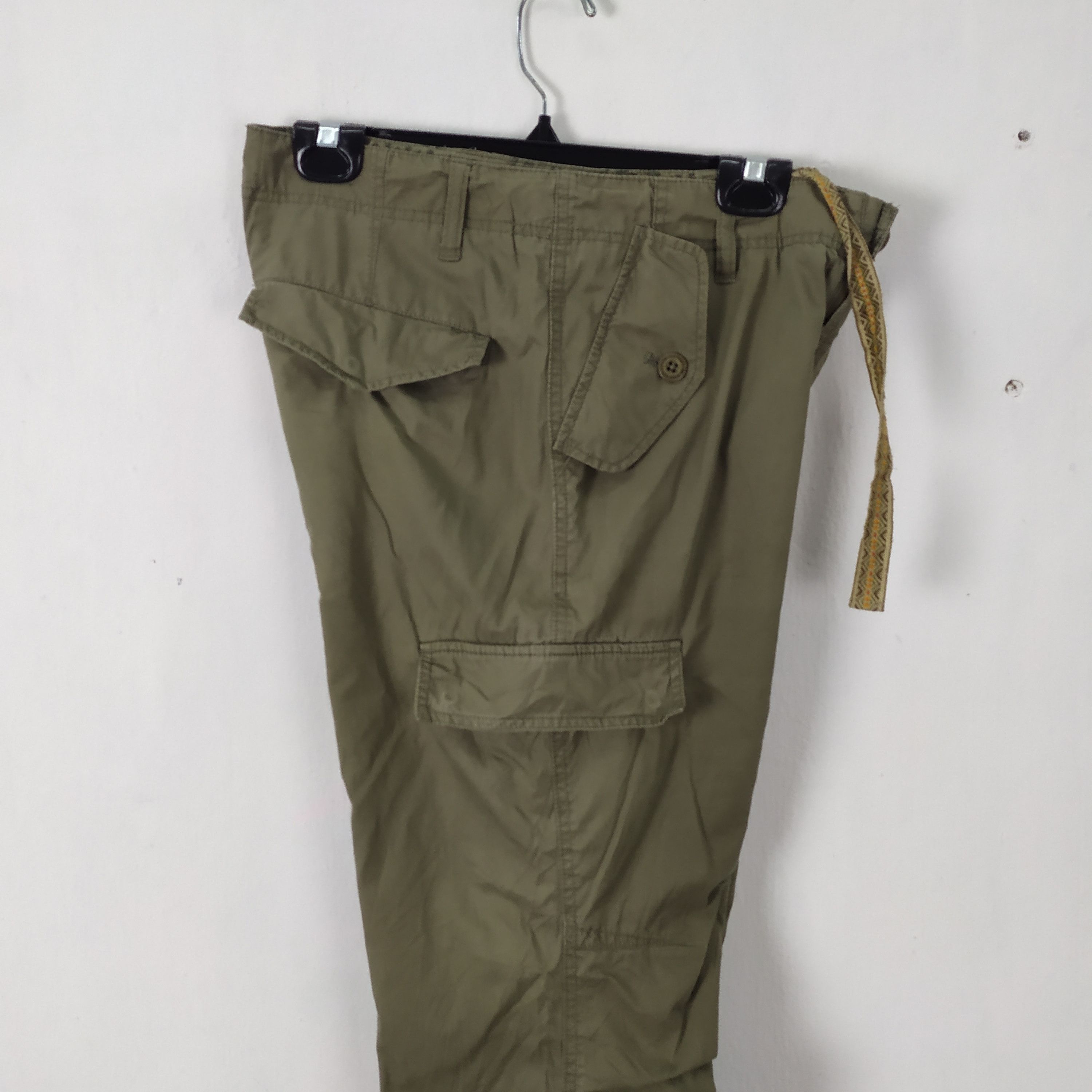 Designer × Japanese Brand Real Crush Clothing Cargo Pants Multipocket pants Size US 30 / EU 46 - 12 Thumbnail