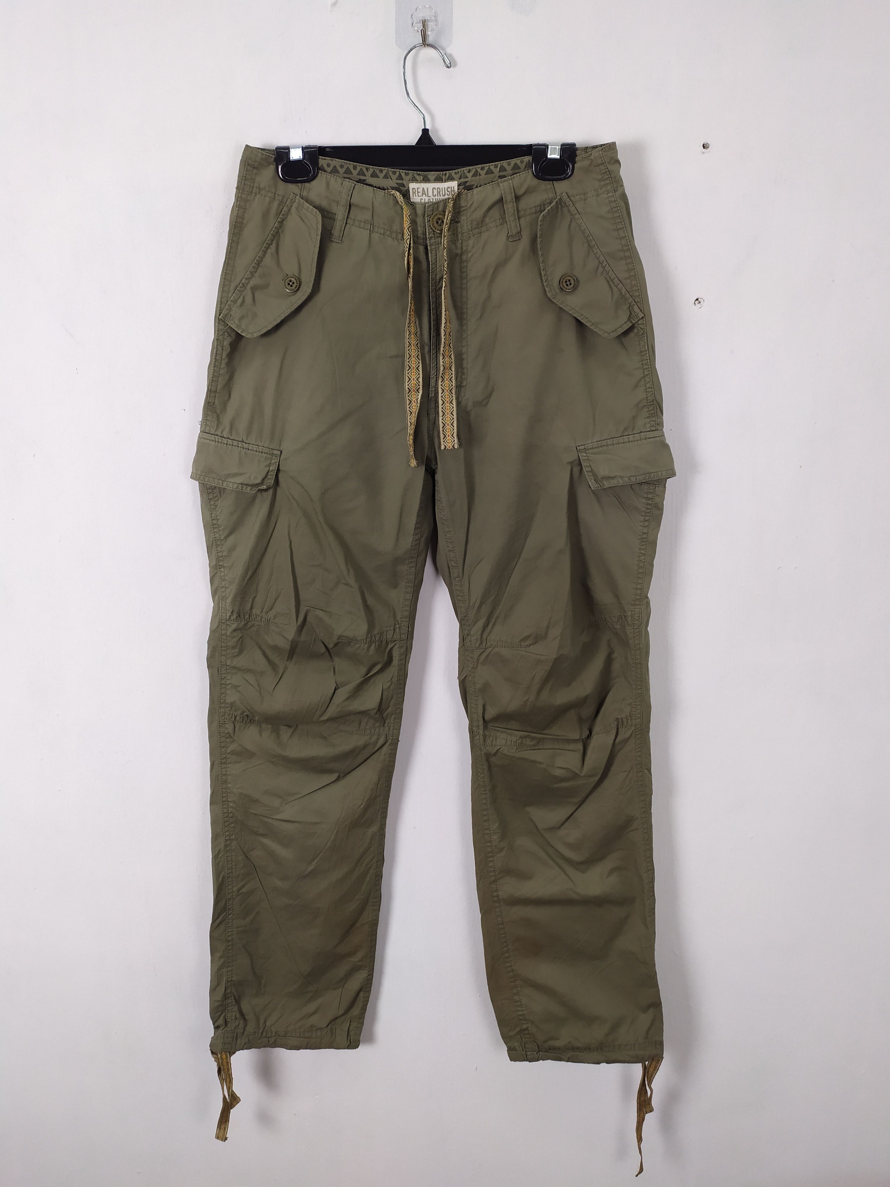 Designer × Japanese Brand Real Crush Clothing Cargo Pants Multipocket pants Size US 30 / EU 46 - 1 Thumbnail