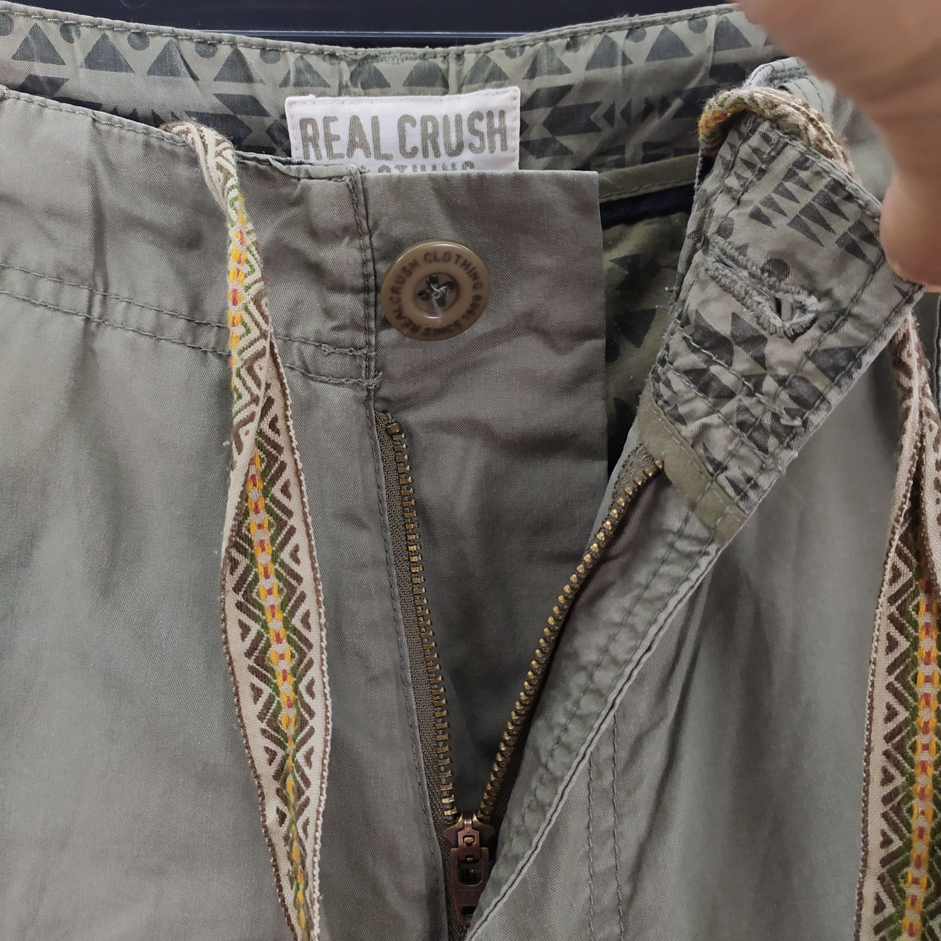 Designer × Japanese Brand Real Crush Clothing Cargo Pants Multipocket pants Size US 30 / EU 46 - 7 Thumbnail
