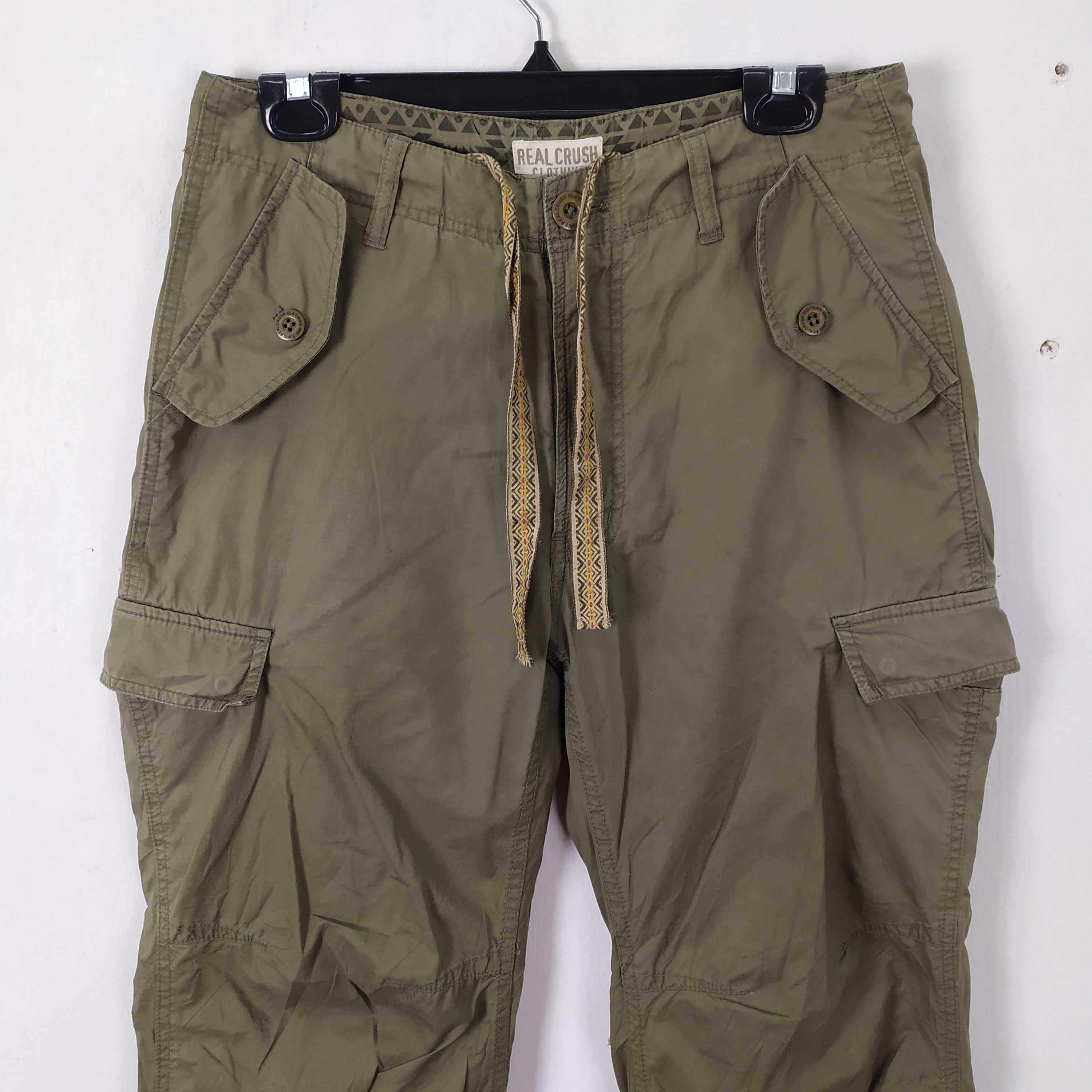 Designer × Japanese Brand Real Crush Clothing Cargo Pants Multipocket pants Size US 30 / EU 46 - 2 Thumbnail