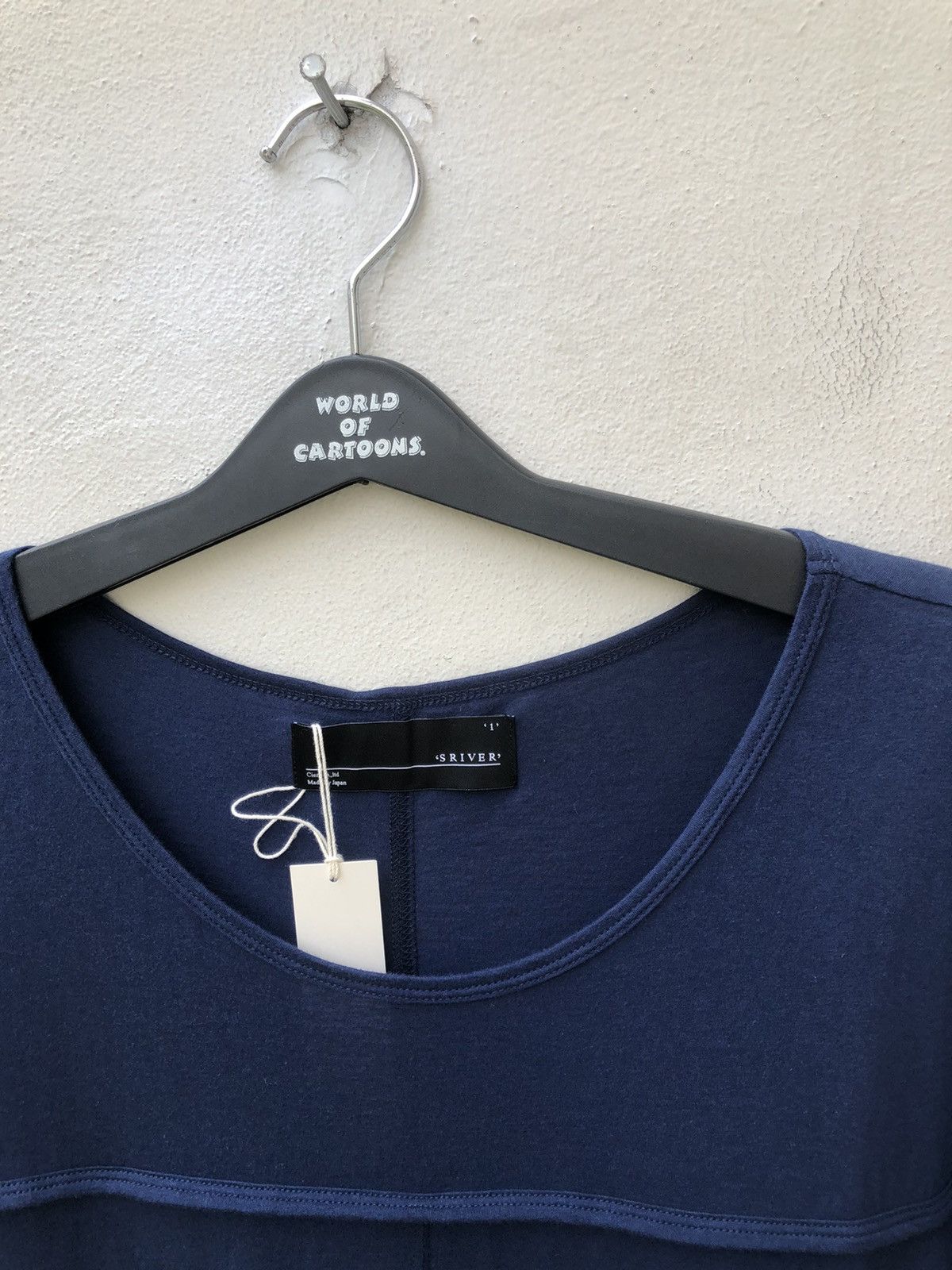 Devilock NEW Japan Designer SRIVER Wide Neck Patchwork t shir Size US S / EU 44-46 / 1 - 3 Thumbnail