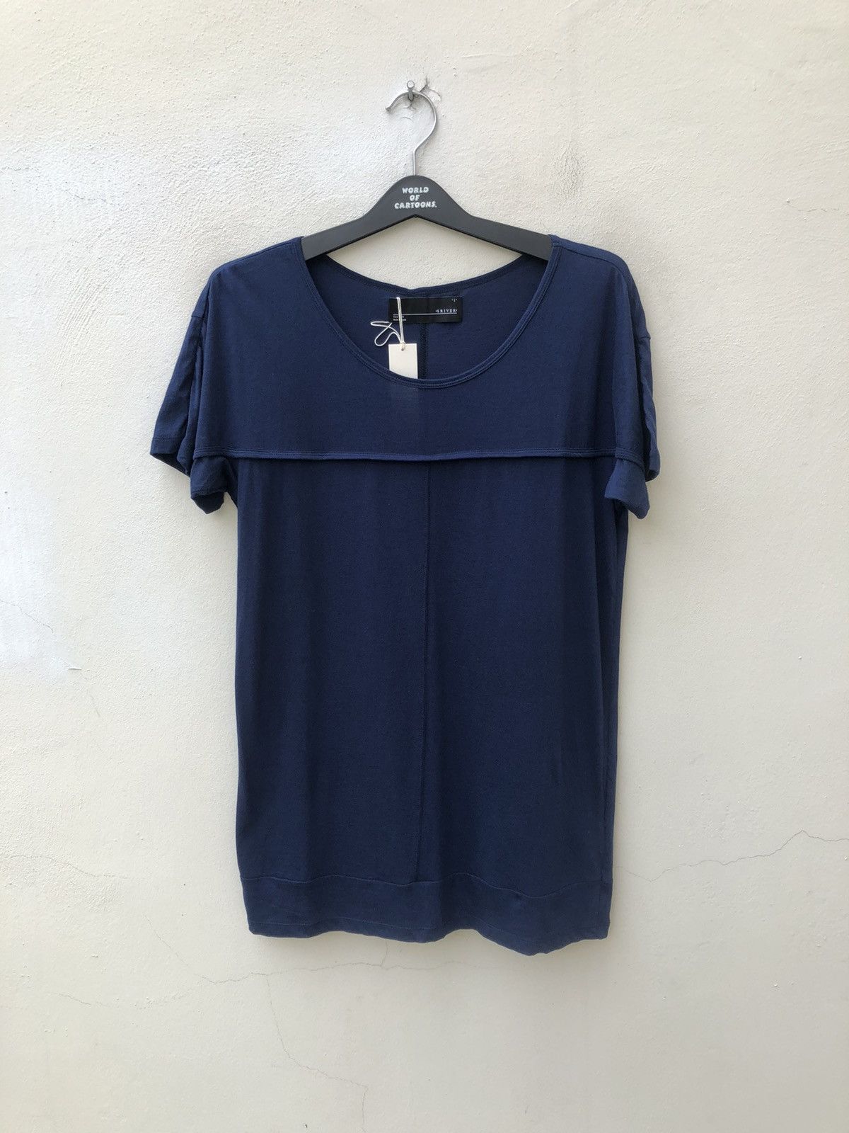Devilock NEW Japan Designer SRIVER Wide Neck Patchwork t shir Size US S / EU 44-46 / 1 - 1 Thumbnail
