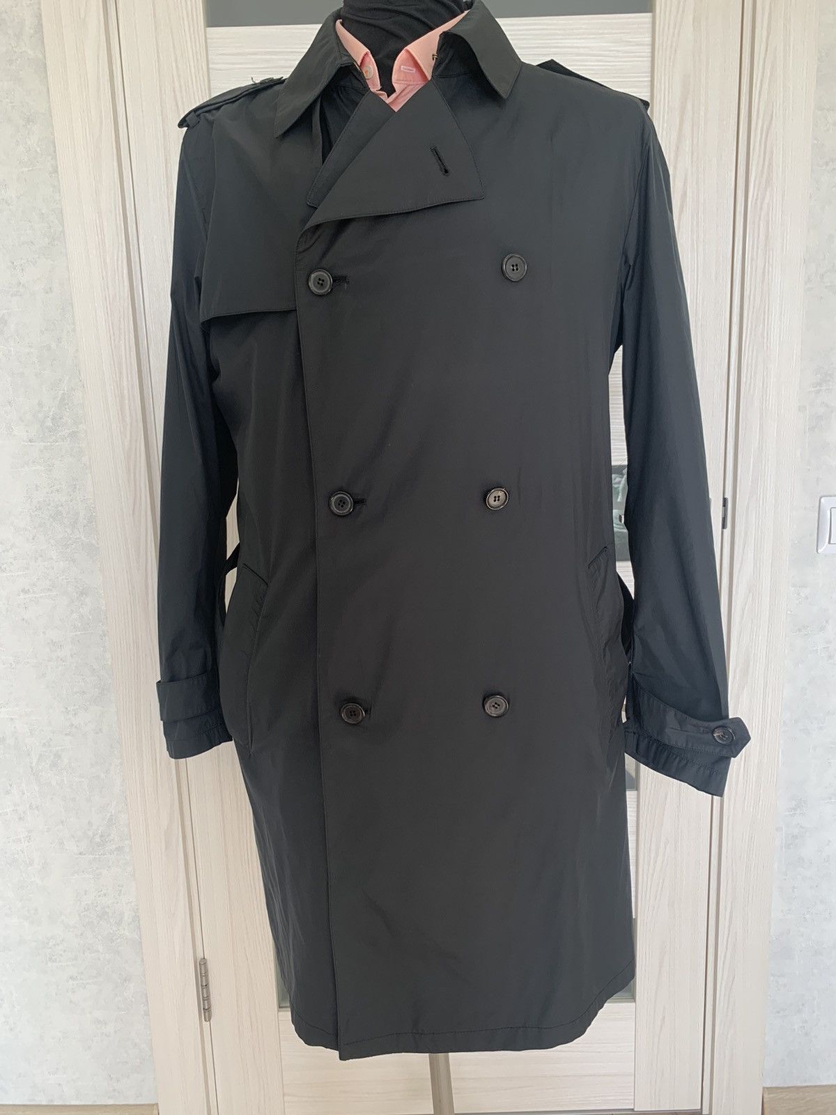 Prada Prada Nylon Buttons Double Breasted Lightweight Trench Coat Grailed