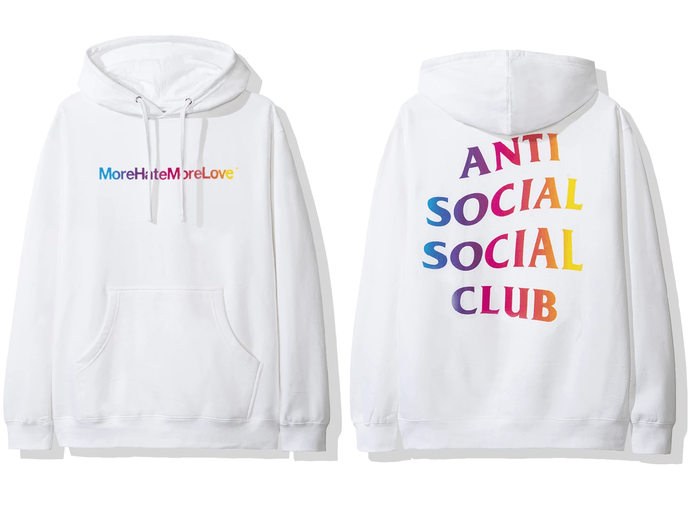 Anti Social Social Club More Hate More Love Hoodie | Grailed