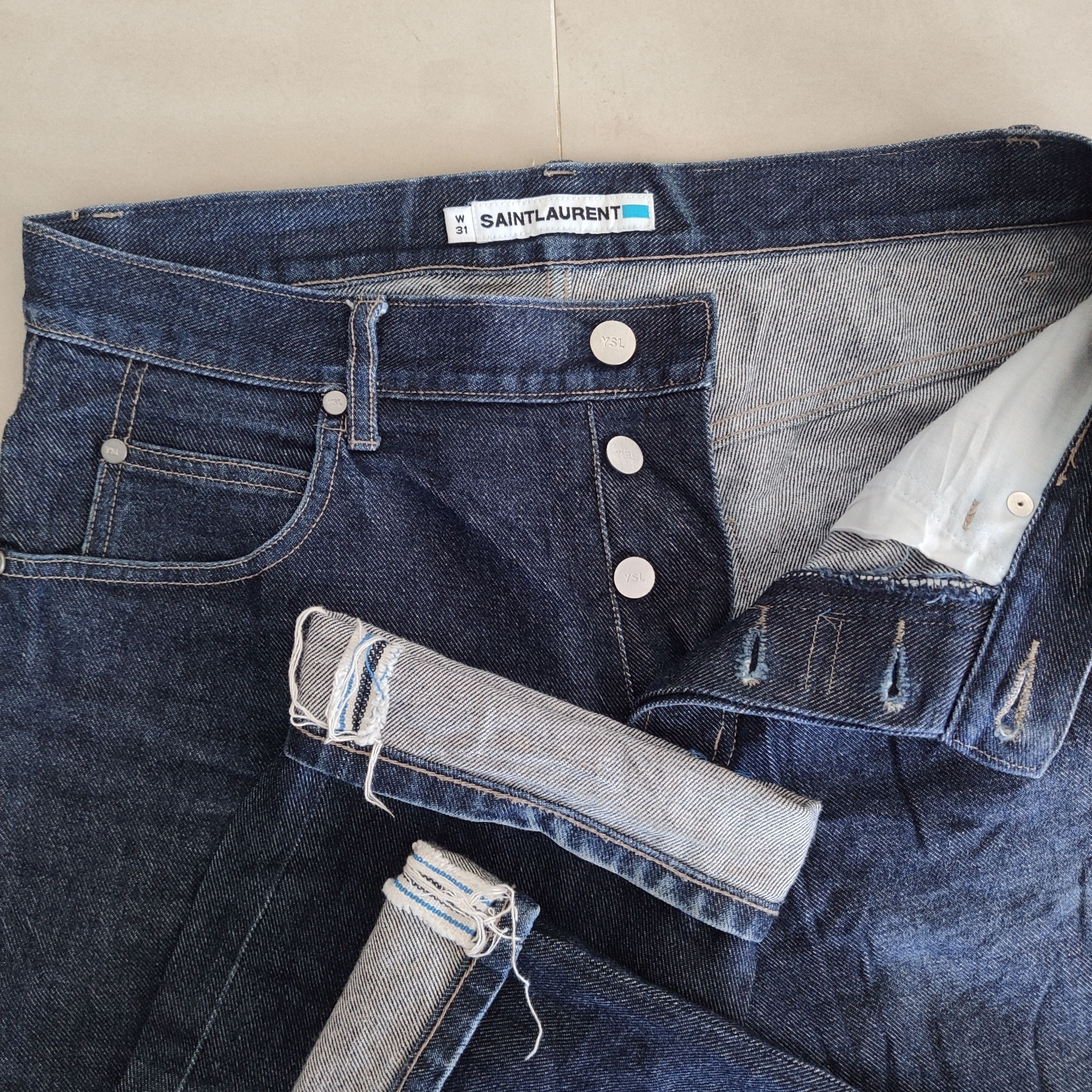 SAINT LAURENT SELVEDGE DENIM