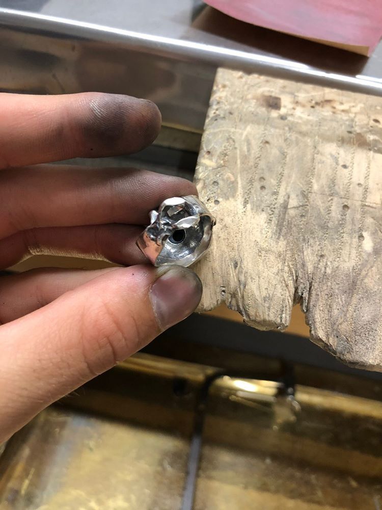 Handmade Handmade 925 Silver Ring with Black Onyx Made in Italy Size ONE SIZE - 10 Thumbnail