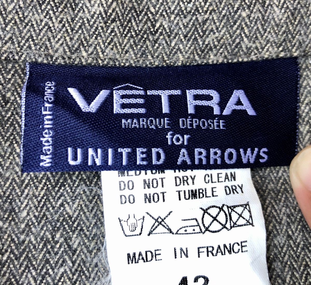Japanese Brand × United Arrows × Vetra Made In France Vetra X United Arrows Cadual Suit Blazer Size 44S - 9 Thumbnail