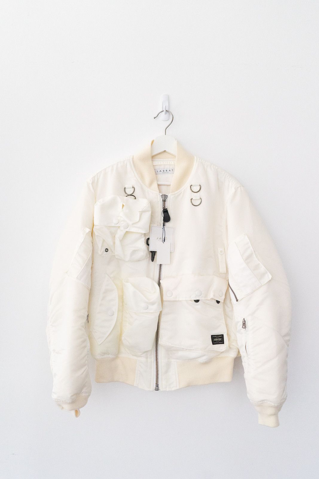 Labrat × Porter White MA-1 Bomber jacket | Grailed