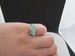 Handmade Green Jade Tibetan Silver Ring - size 5.75 Size ONE SIZE - 3 Thumbnail